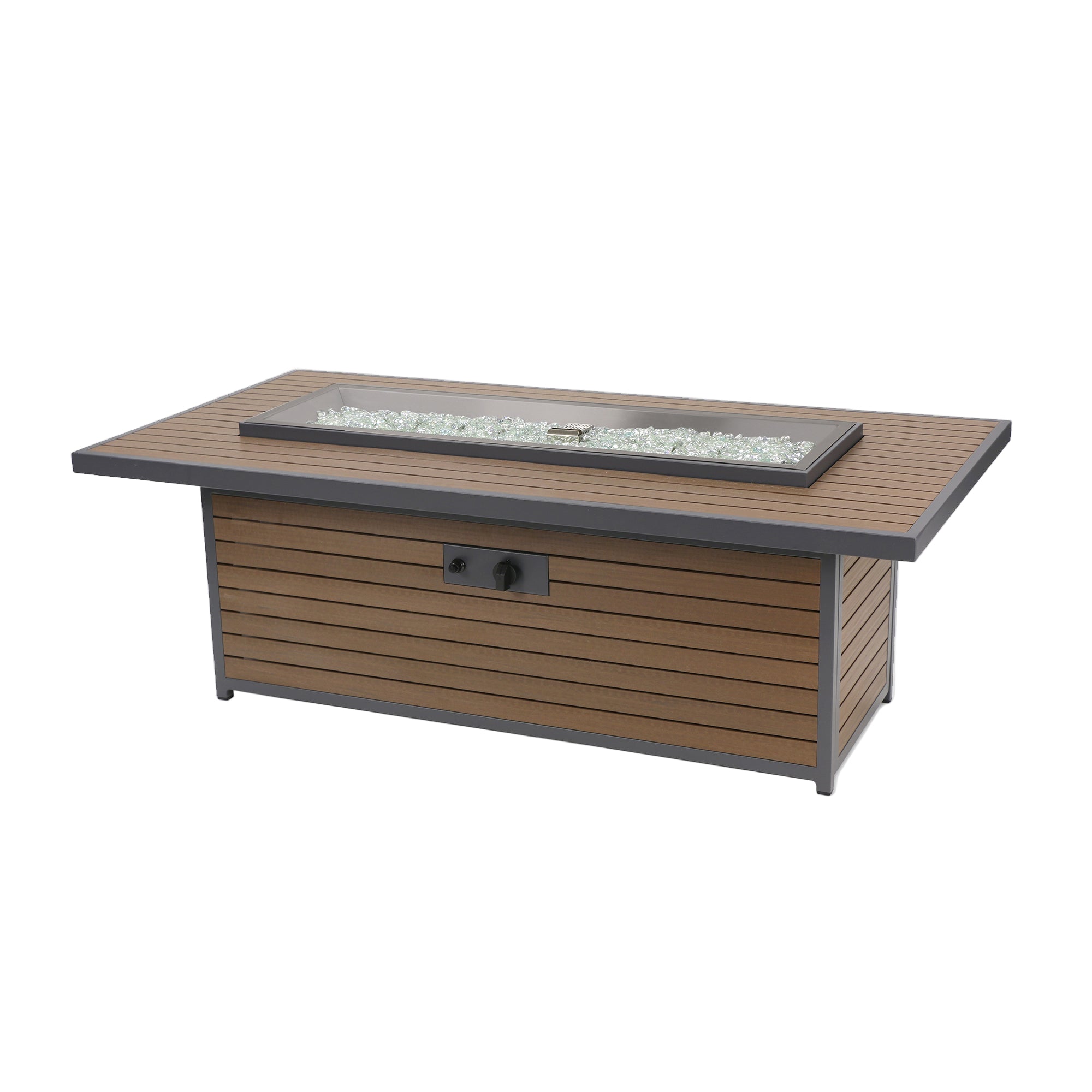 Kenwood & Brooks 61″ Rectangular Gas Fire Table – The Outdoor GreatRoom Company