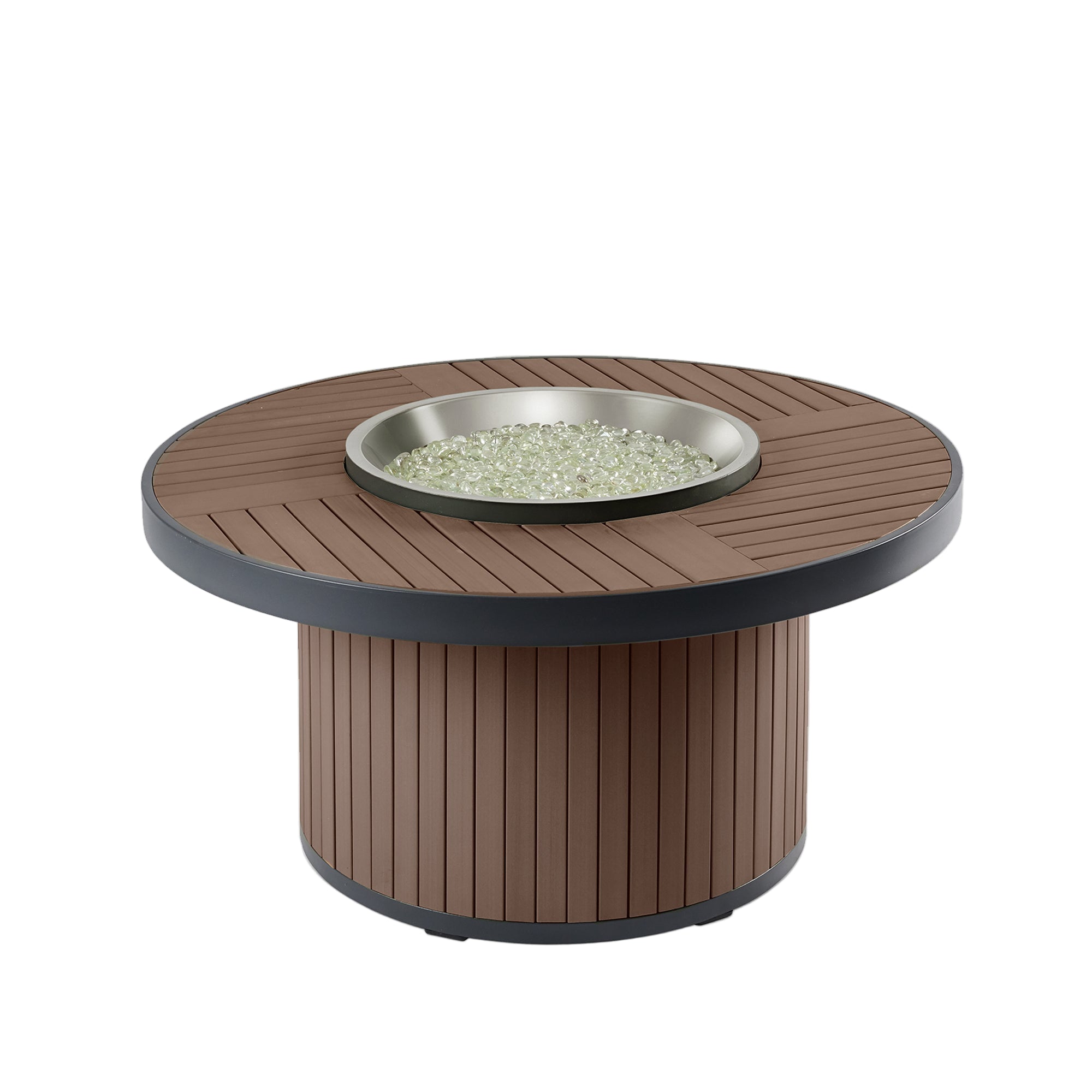 Kenwood & Brooks 42″ Round Dining Height Gas Fire Table – The Outdoor GreatRoom Company