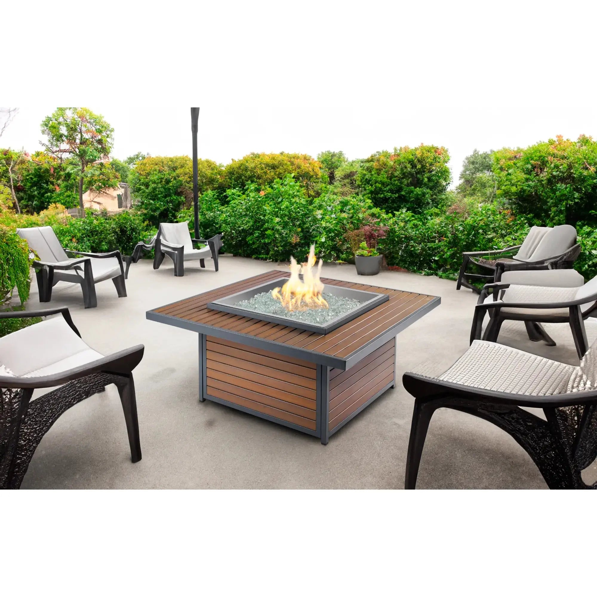 Kenwood & Brooks 40″ Square Gas Fire Table – The Outdoor GreatRoom Company The Outdoor GreatRoom Company
