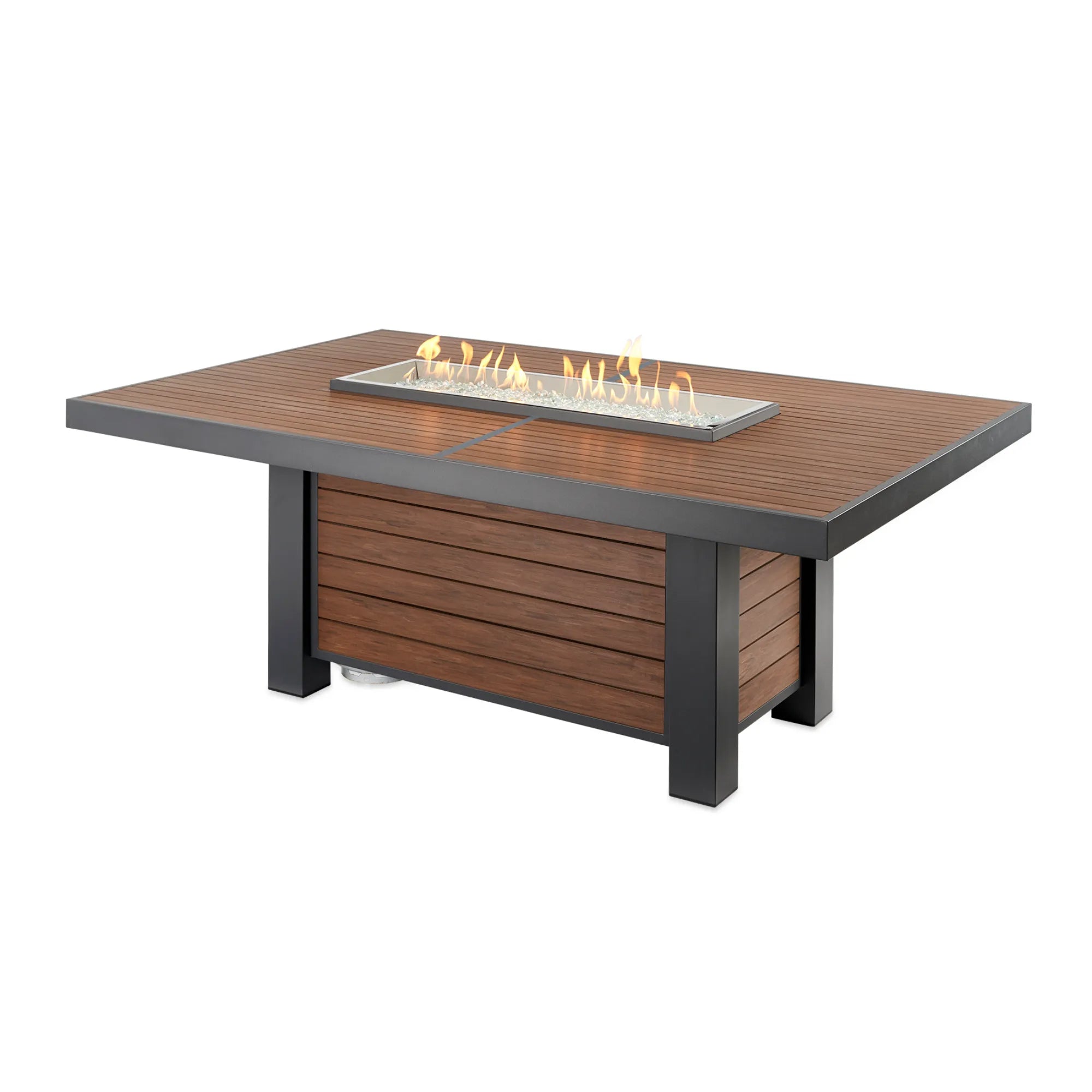 Kenwood & Brooks 80″ Linear Dining Gas Fire Table – The Outdoor GreatRoom Company