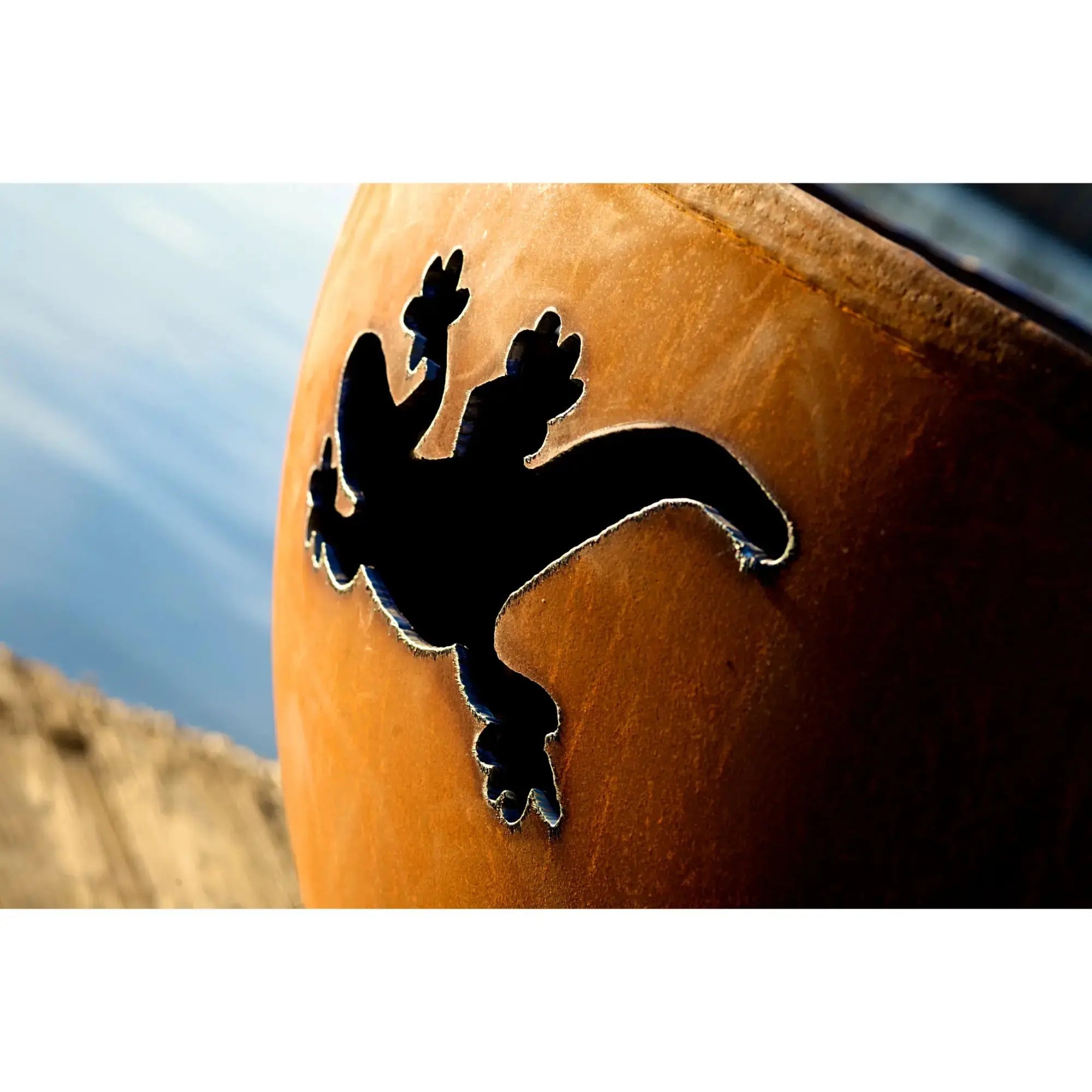 Kokopelli 36″ Round Wood Burning Fire Pit – Carbon Steel by Fire Pit Art Fire Pit Art