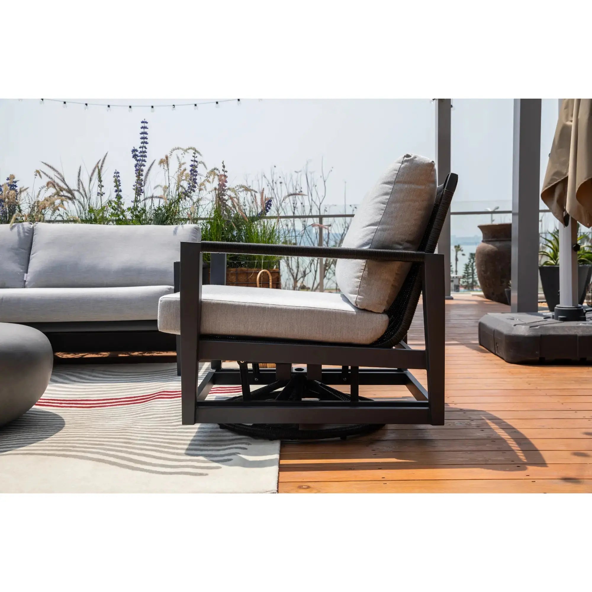 Laguna Swivel Glider Chair (OS2506W) - Elementi Elementi