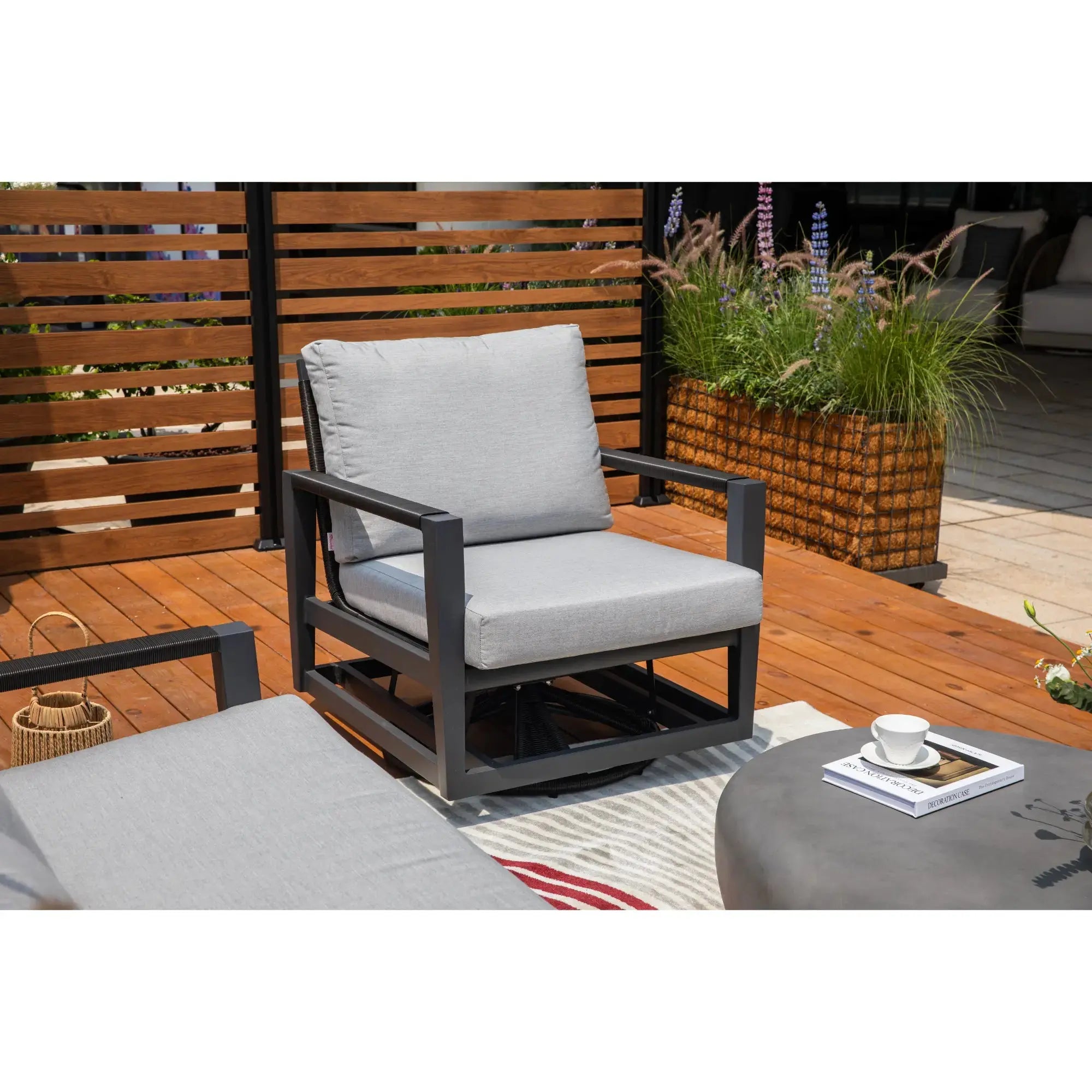 Laguna Swivel Glider Chair (OS2506W) - Elementi Elementi