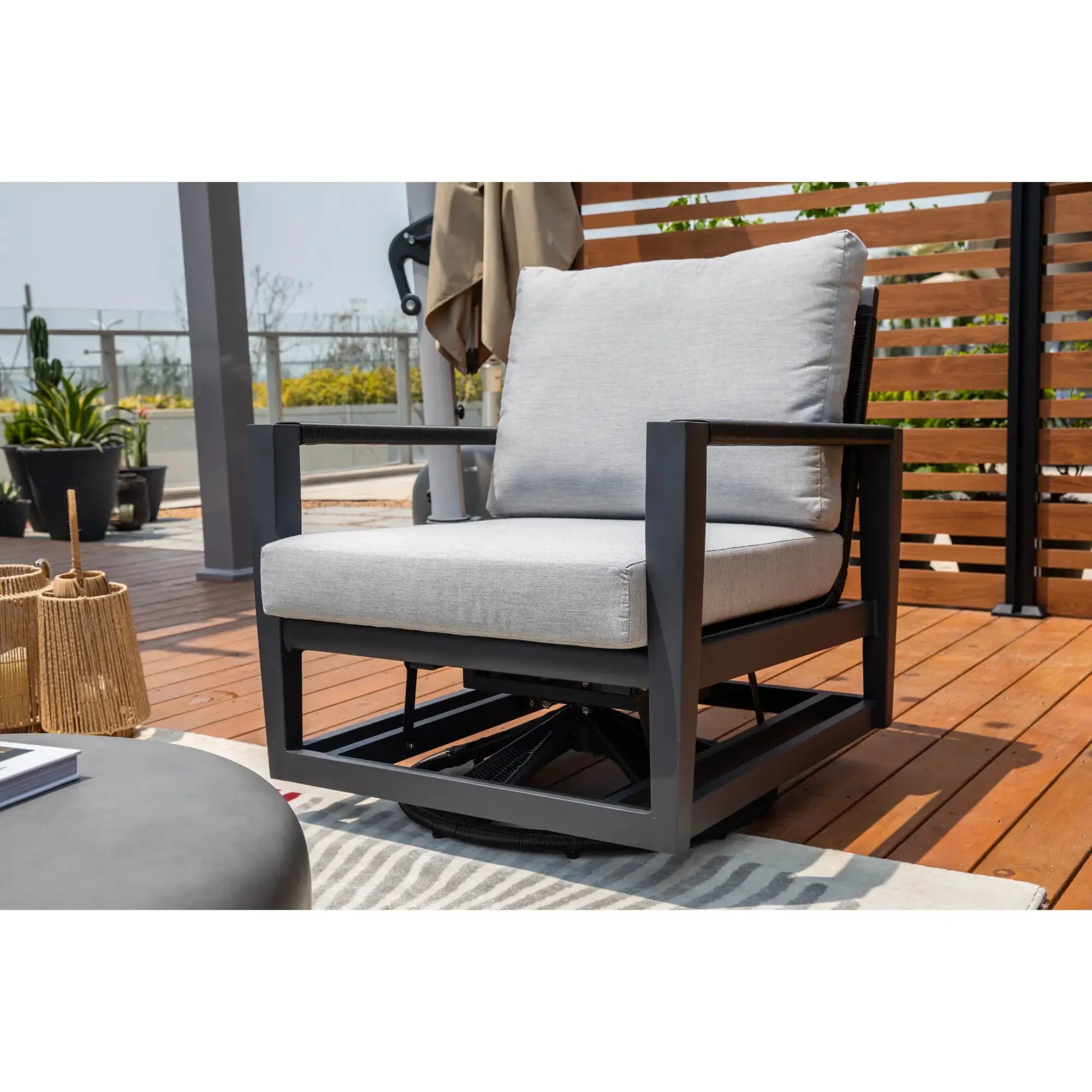 Laguna Swivel Glider Chair (OS2506W) - Elementi Elementi