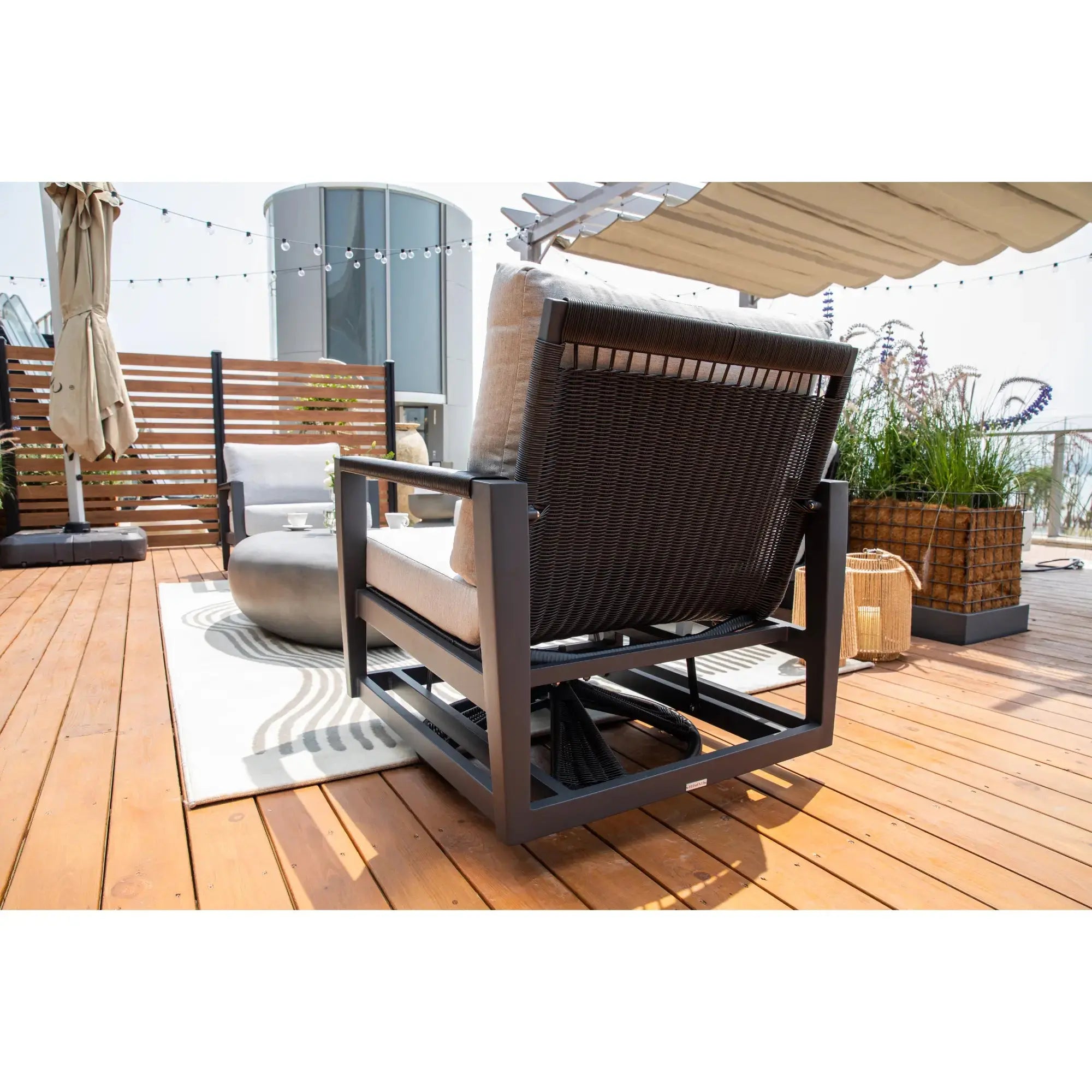 Laguna Swivel Glider Chair (OS2506W) - Elementi Elementi