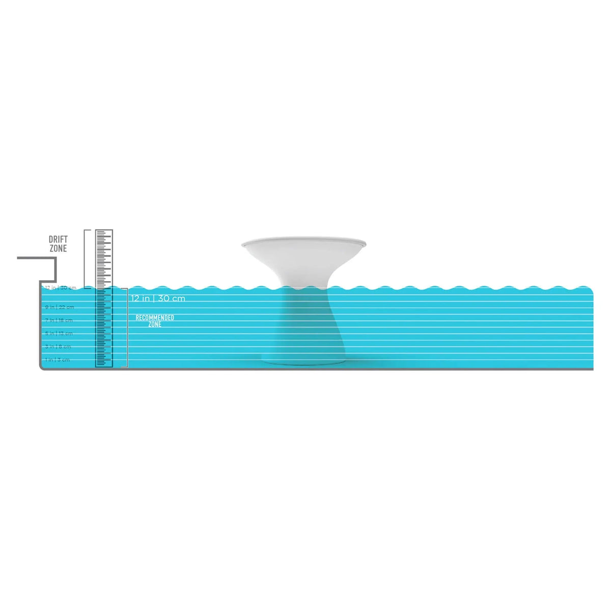 Ledge Lounger Autograph Tall Ice Bin Side Table Resin In-Pool Side Table - view 10