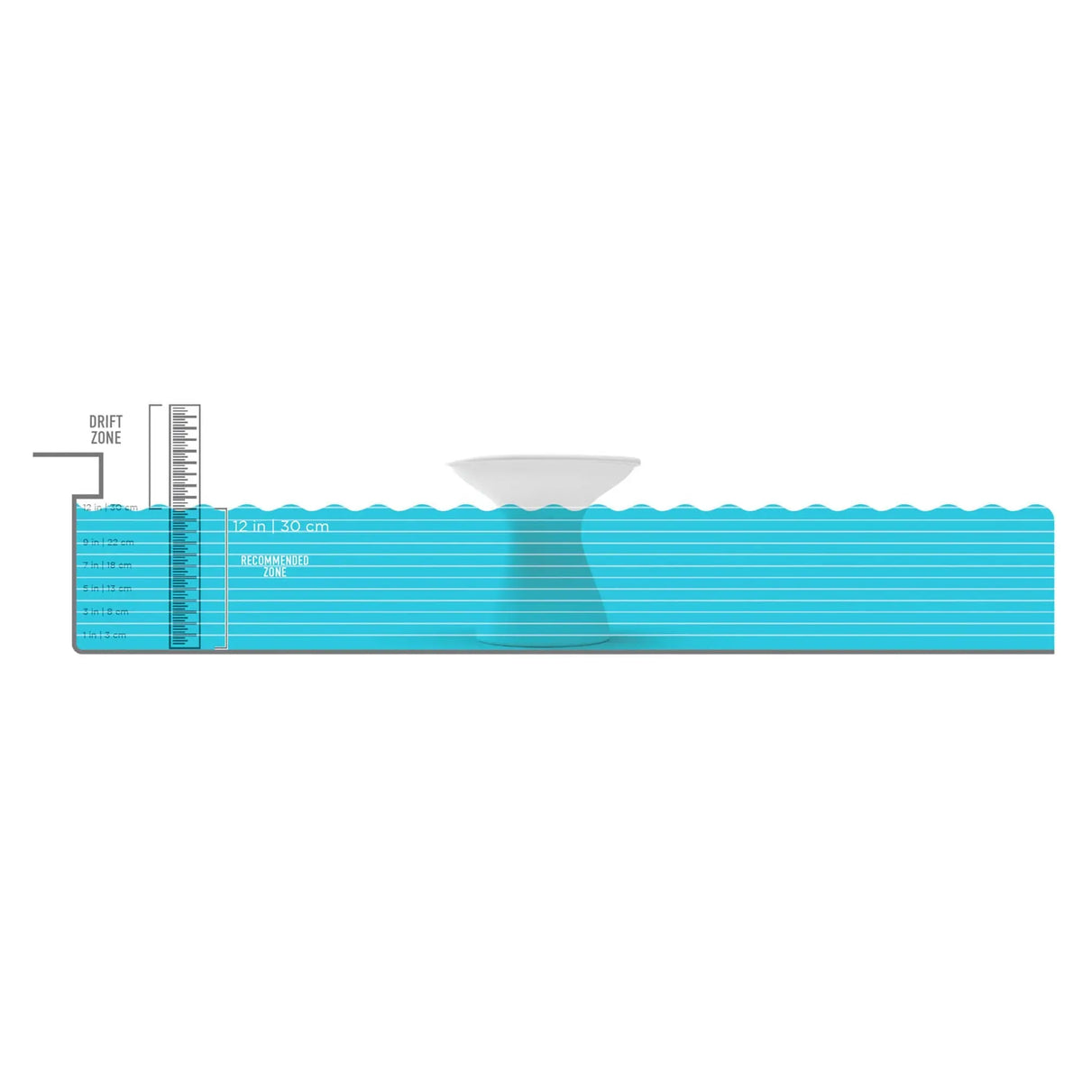 Ledge Lounger Autograph Standard Side Table Resin In-Pool Side Table - view 8