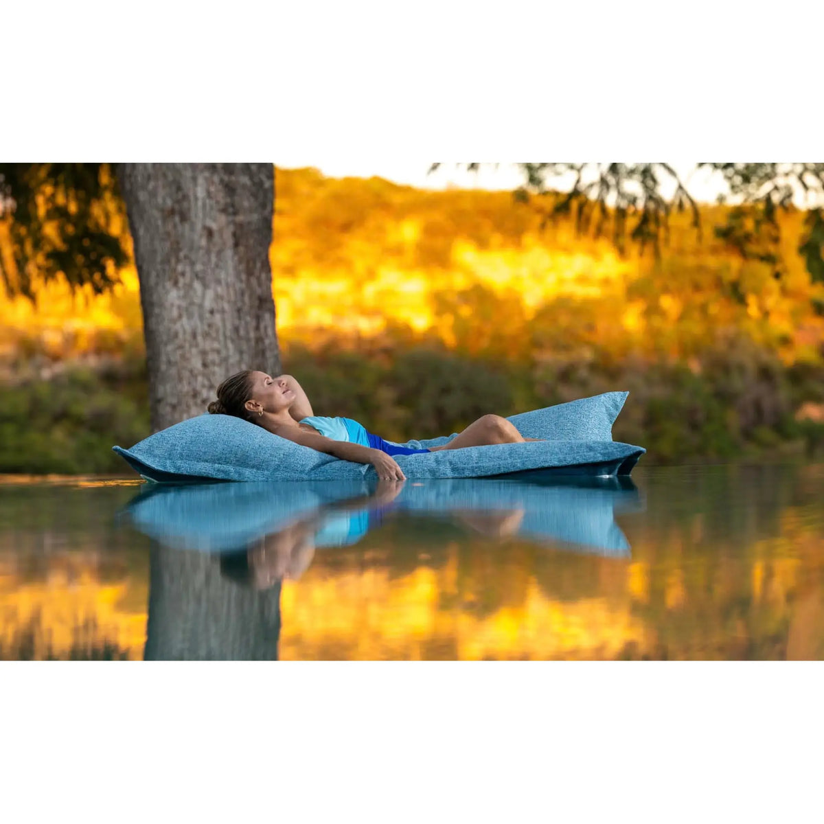 Ledge Lounger Laze Pillow Floating Bean Bag Pool Float - view 5