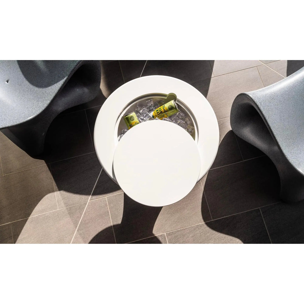 Ledge Lounger Autograph Tall Ice Bin Side Table Resin In-Pool Side Table - view 2