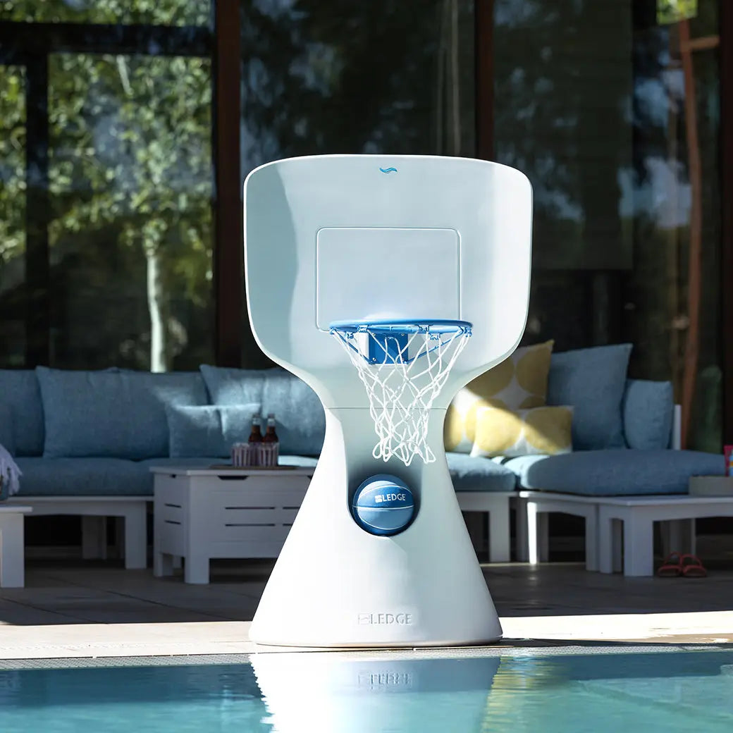 Ledge Lounger Hoopstr Resin Pool Basketball Hoop - view 2