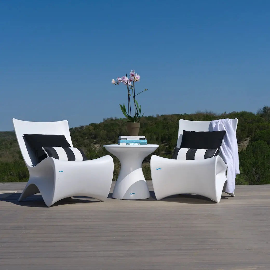 Ledge Lounger Autograph Tall Ice Bin Side Table Resin In-Pool Side Table - view 9