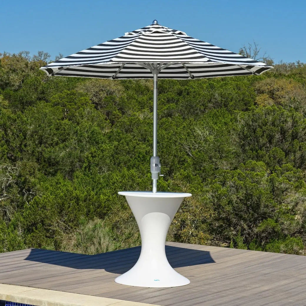 Ledge Lounger Autograph Umbrella Stand Ice Bin Resin In-Pool Table - view 3