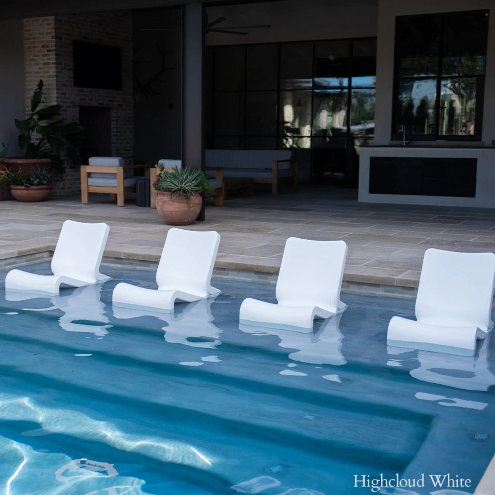 Line Lounge Chair | Modern In-Pool Outdoor Lounge Chair — Tupelo Goods Tupelo Goods