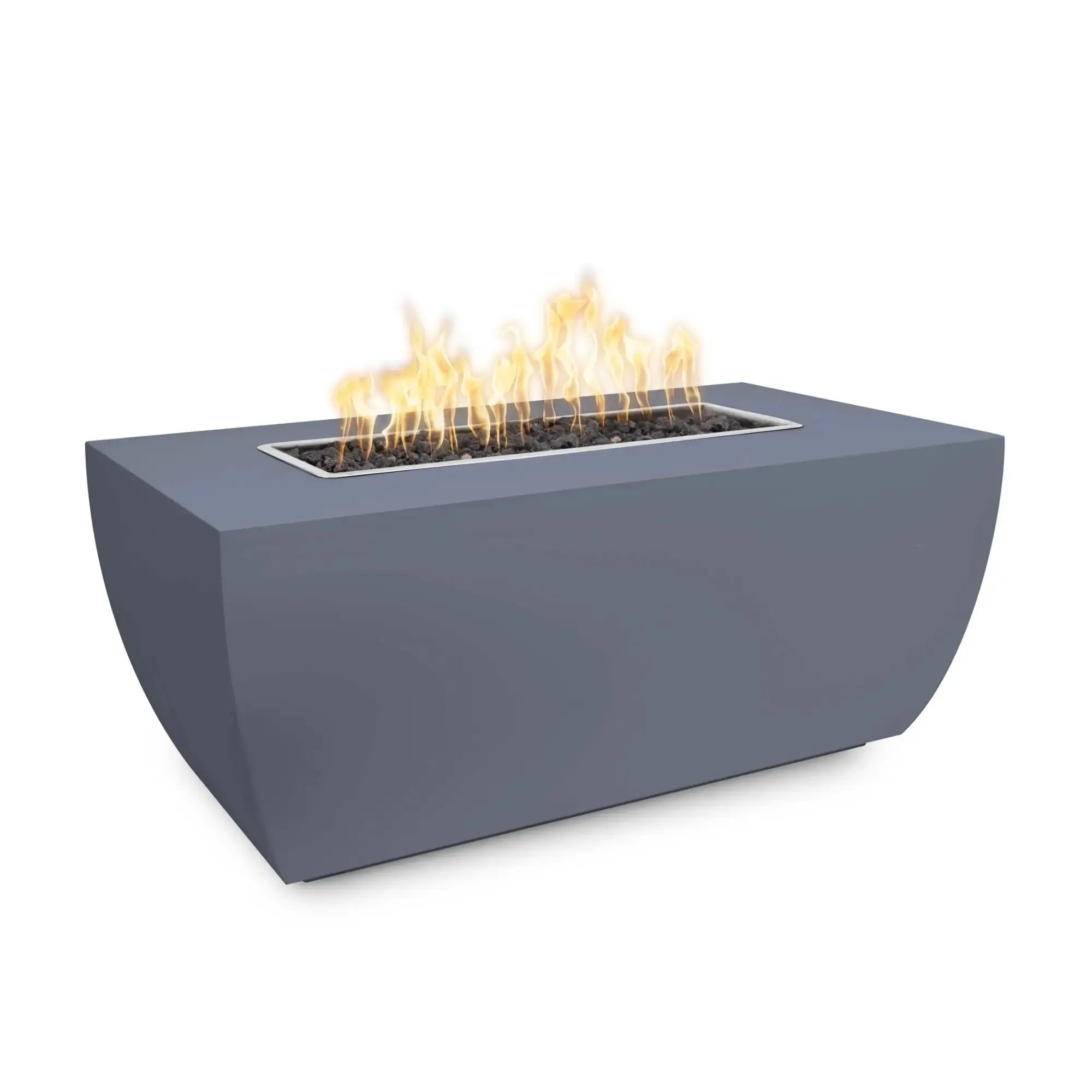 Linear Avalon 72" Rectangular Steel Gas Fire Pit – 24" Tall – The Outdoor Plus The Outdoor Plus