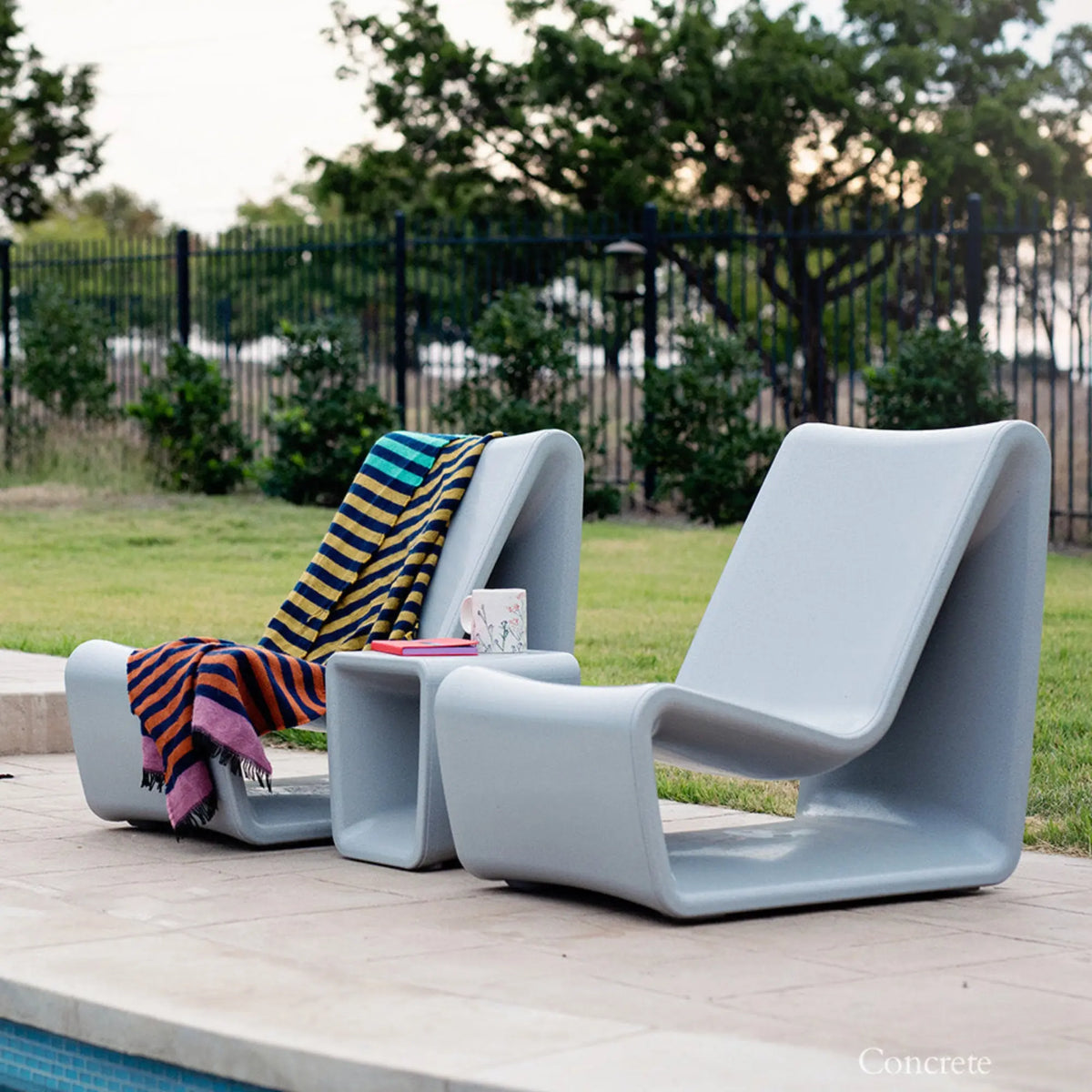 Loop Lounge Chair | Modern In-Pool Outdoor Lounge Chair — Tupelo Goods Tupelo Goods