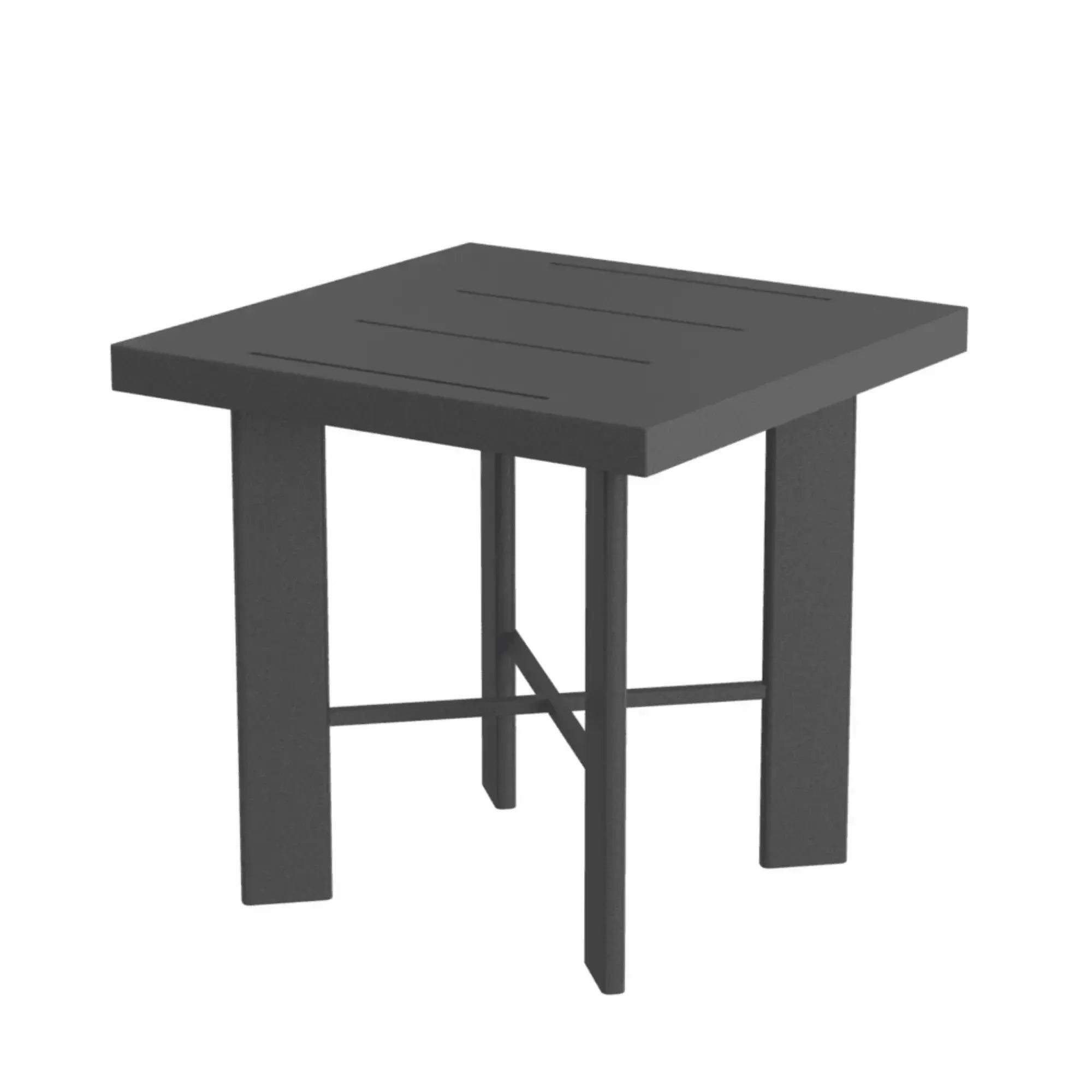 O.W. Lee 20 Inch Square Modern Aluminum Outdoor Side Table
