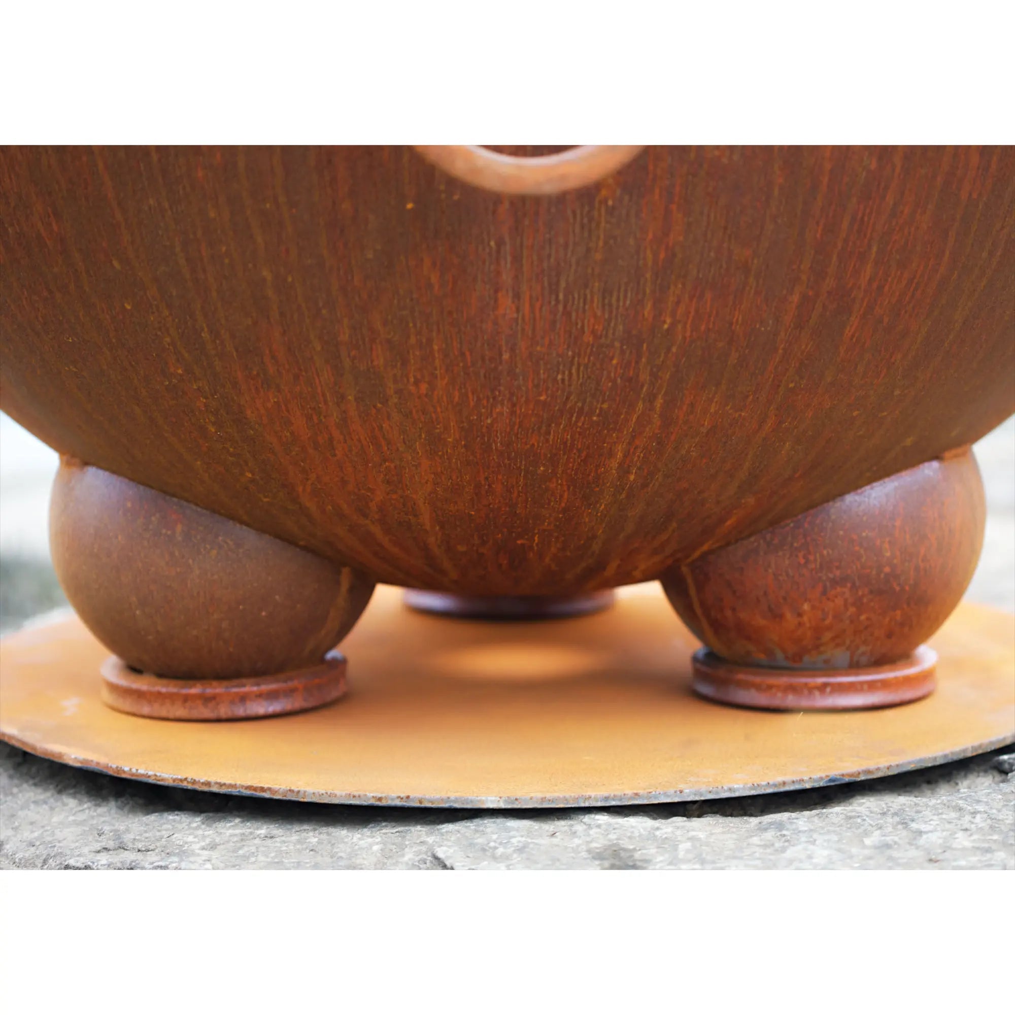 Nepal 41″ Round Wood Burning Fire Pit – Carbon Steel by Fire Pit Art Fire Pit Art