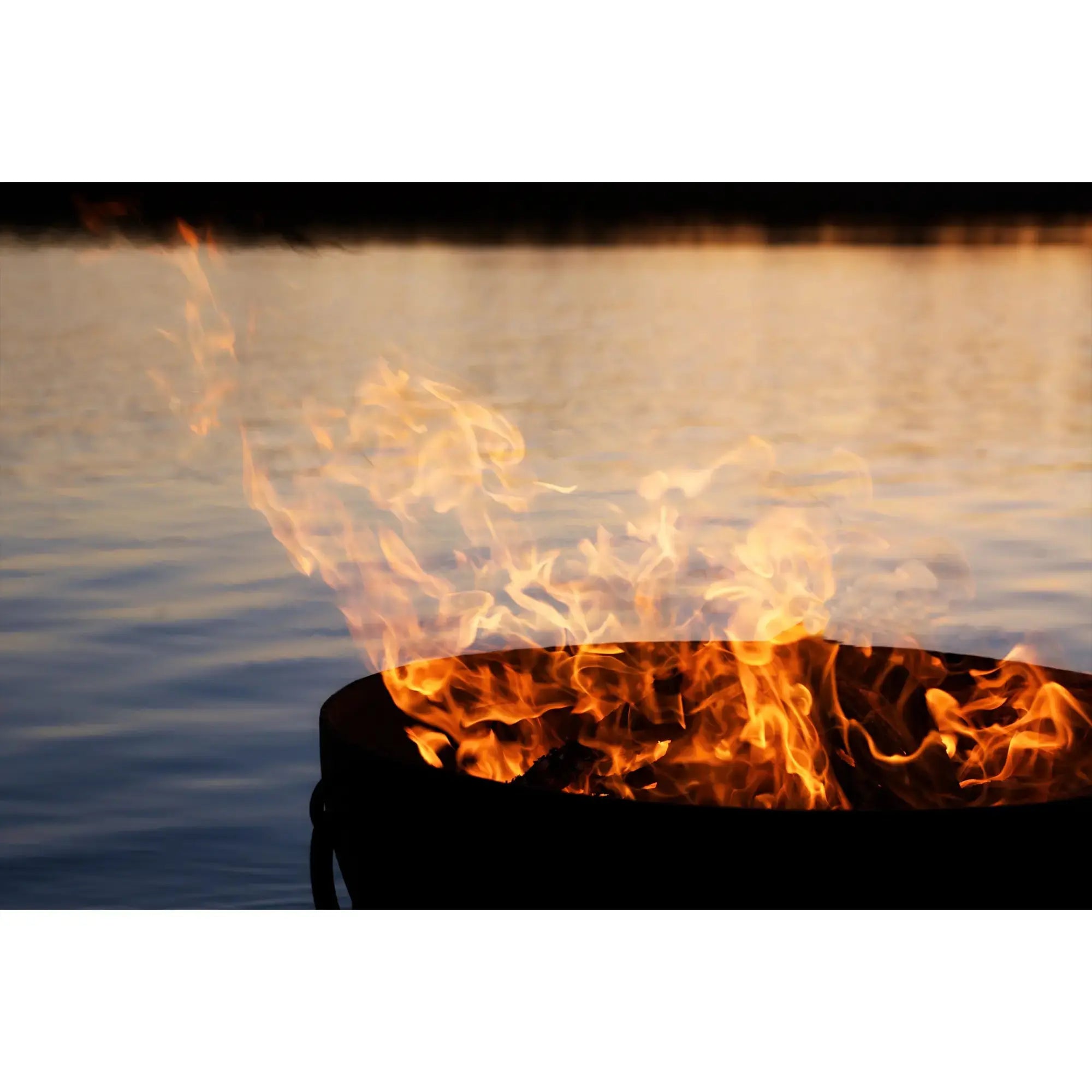 Nepal 41″ Round Wood Burning Fire Pit – Carbon Steel by Fire Pit Art Fire Pit Art