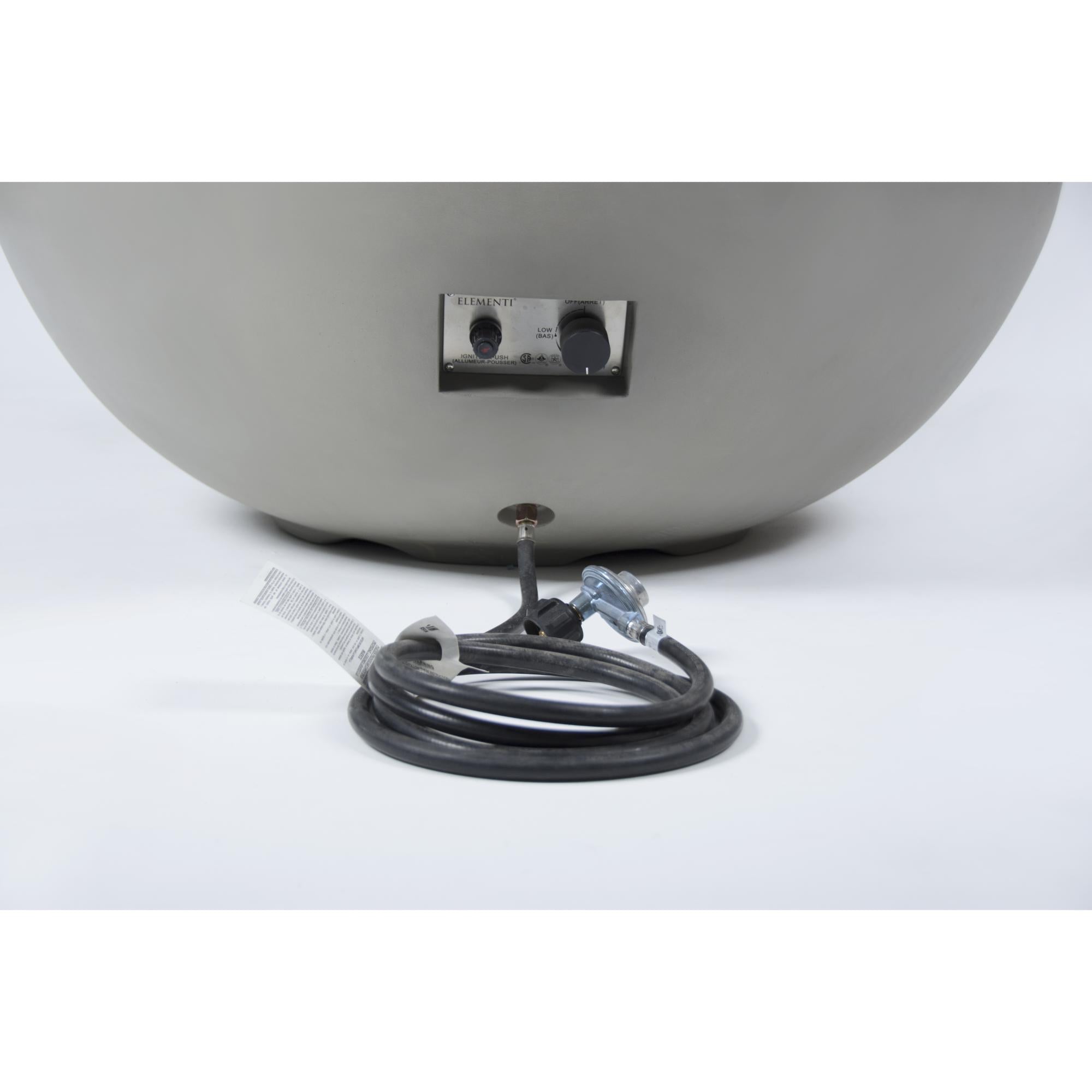 Lunar Bowl 42″ Round Concrete Gas Fire Table – Elementi