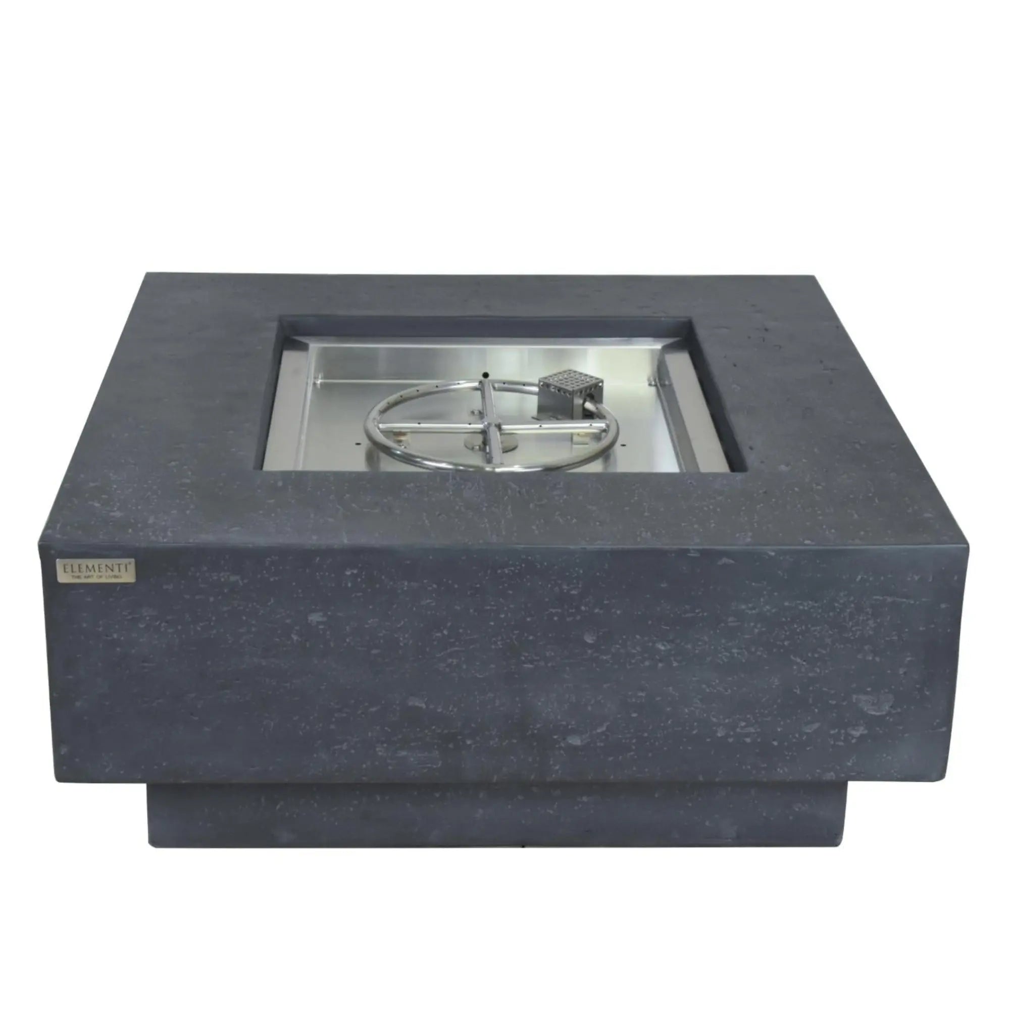 Manhattan 36″ Square Concrete Gas Fire Table – Elementi Elementi