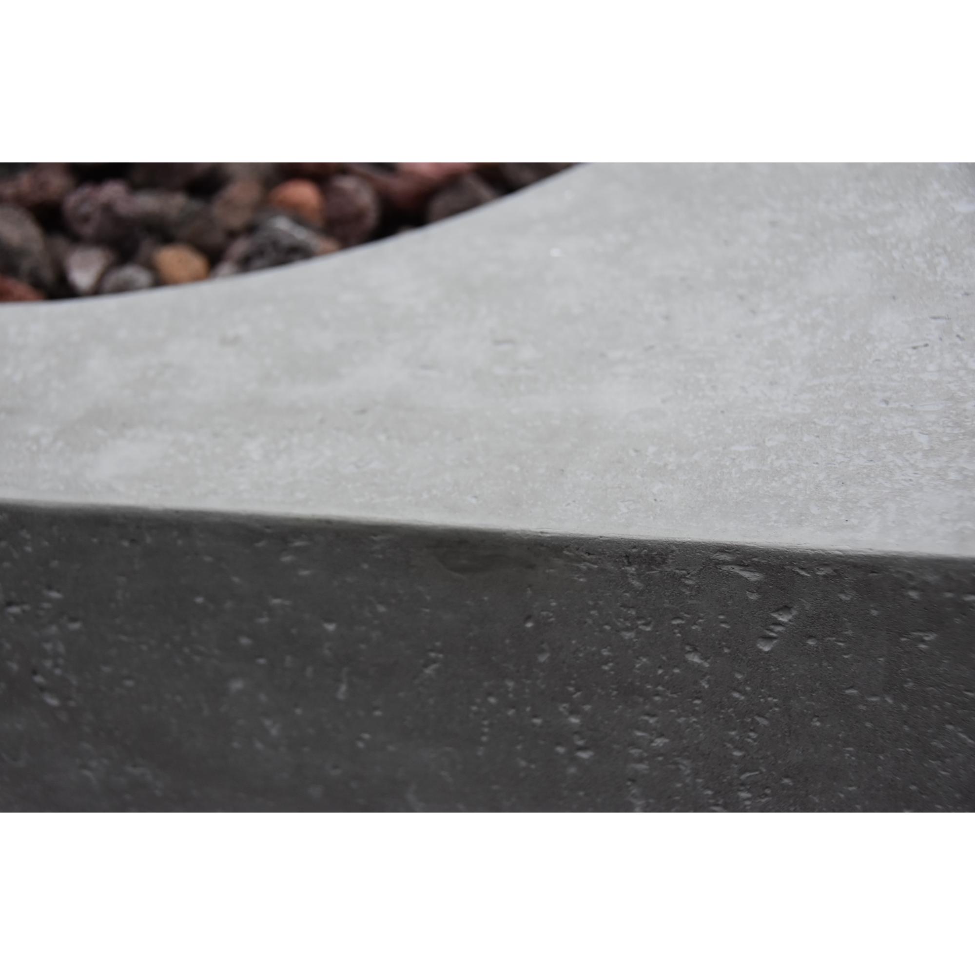 Metropolis 56″ Rectangular Concrete Gas Fire Table – Elementi