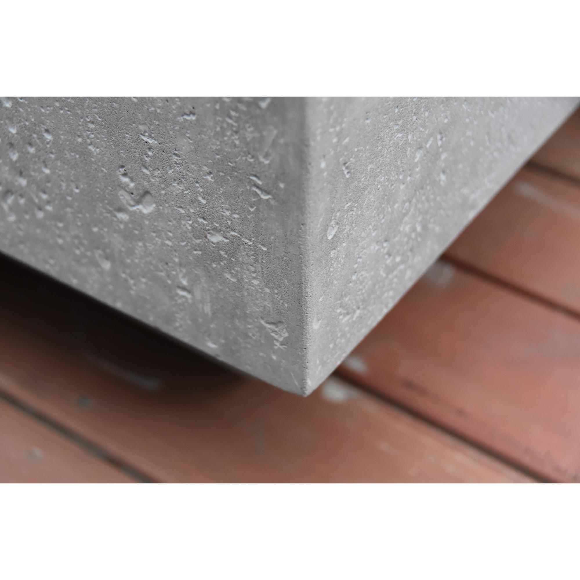 Metropolis 56″ Rectangular Concrete Gas Fire Table – Elementi