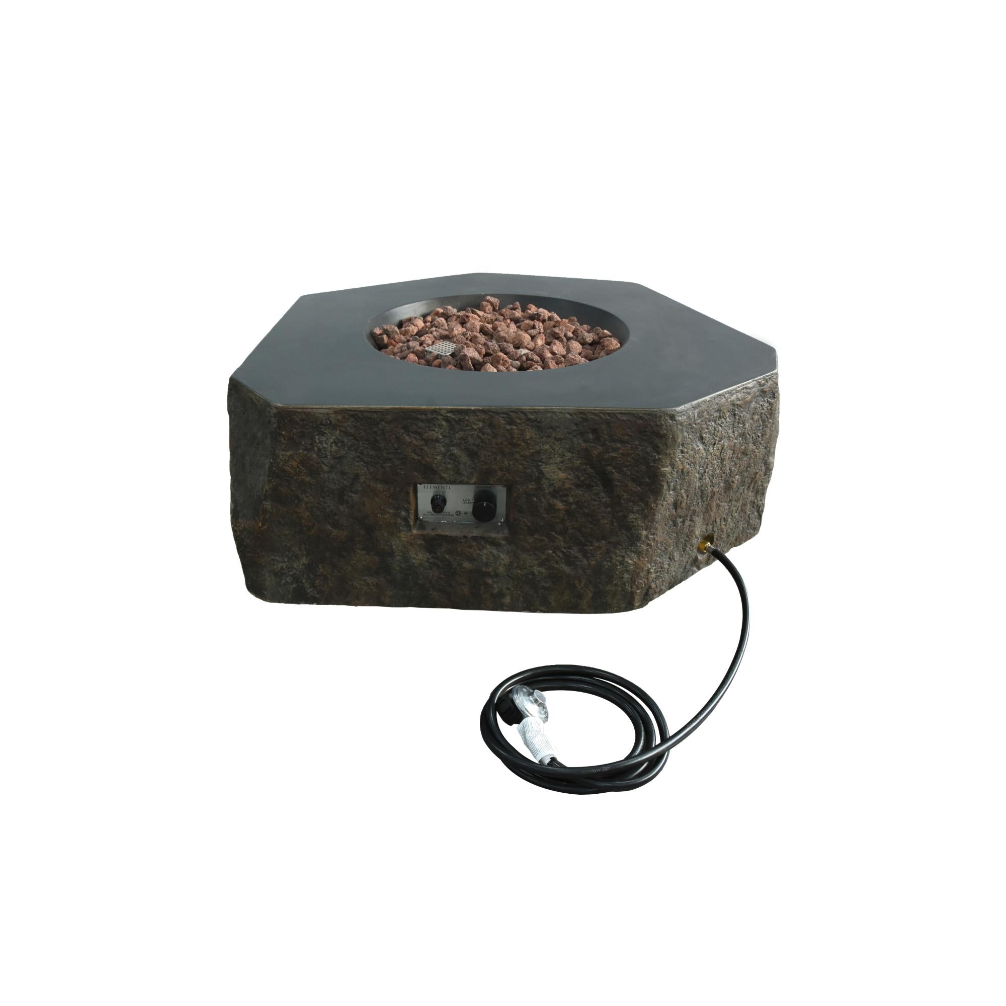 Columbia 42″ Round Concrete Gas Fire Table – Elementi