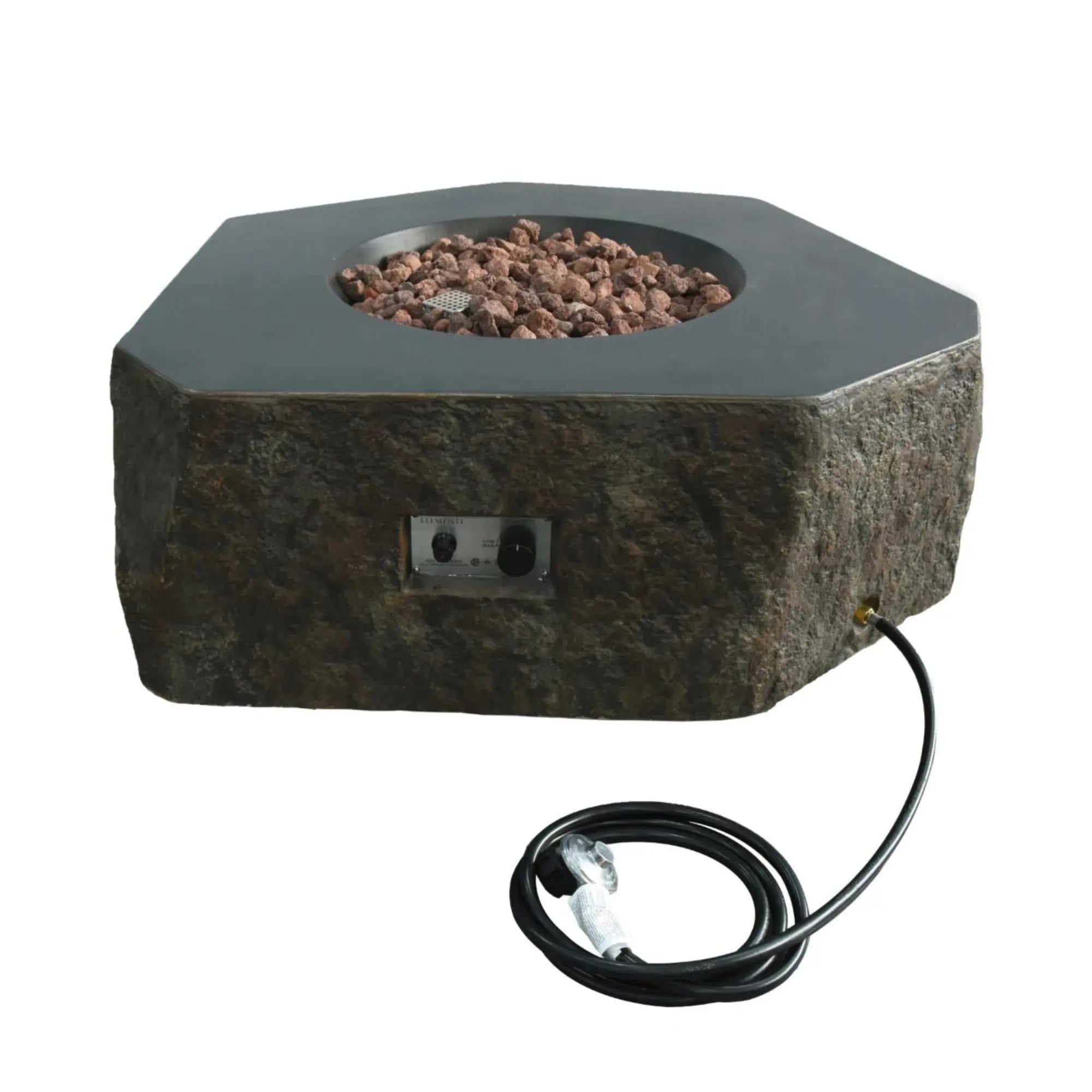 Columbia 42″ Round Concrete Gas Fire Table – Elementi Elementi