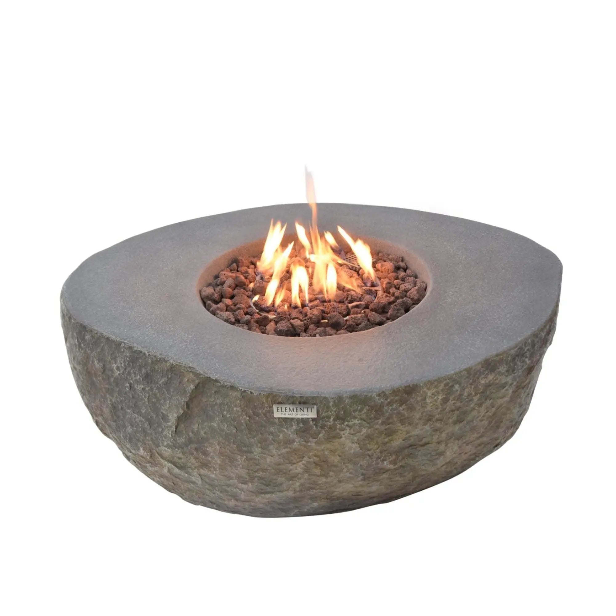 Boulder 43″ Round Concrete Gas Fire Table – Elementi Elementi