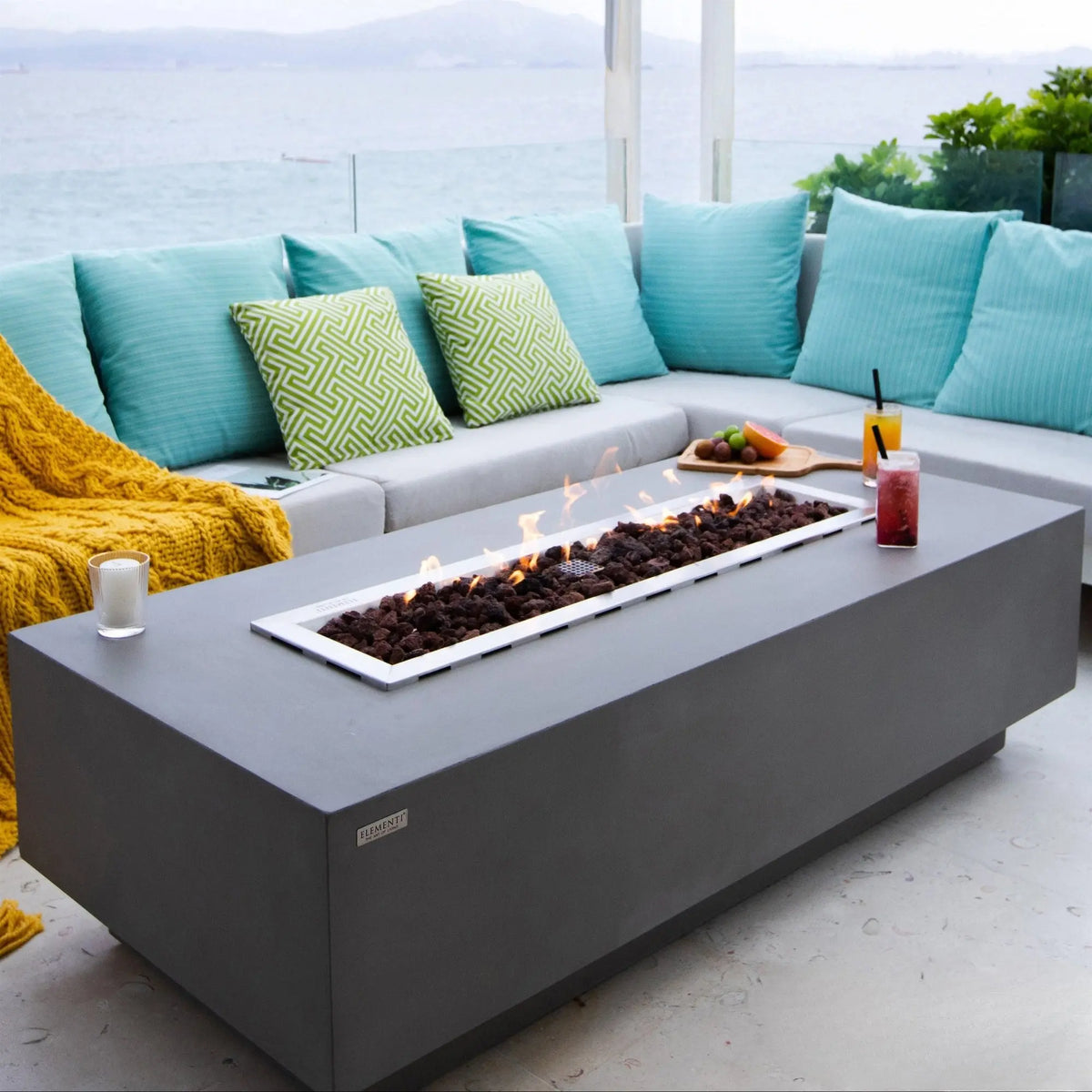 Elementi Granville 60" Outdoor Fire Pit Table Elementi