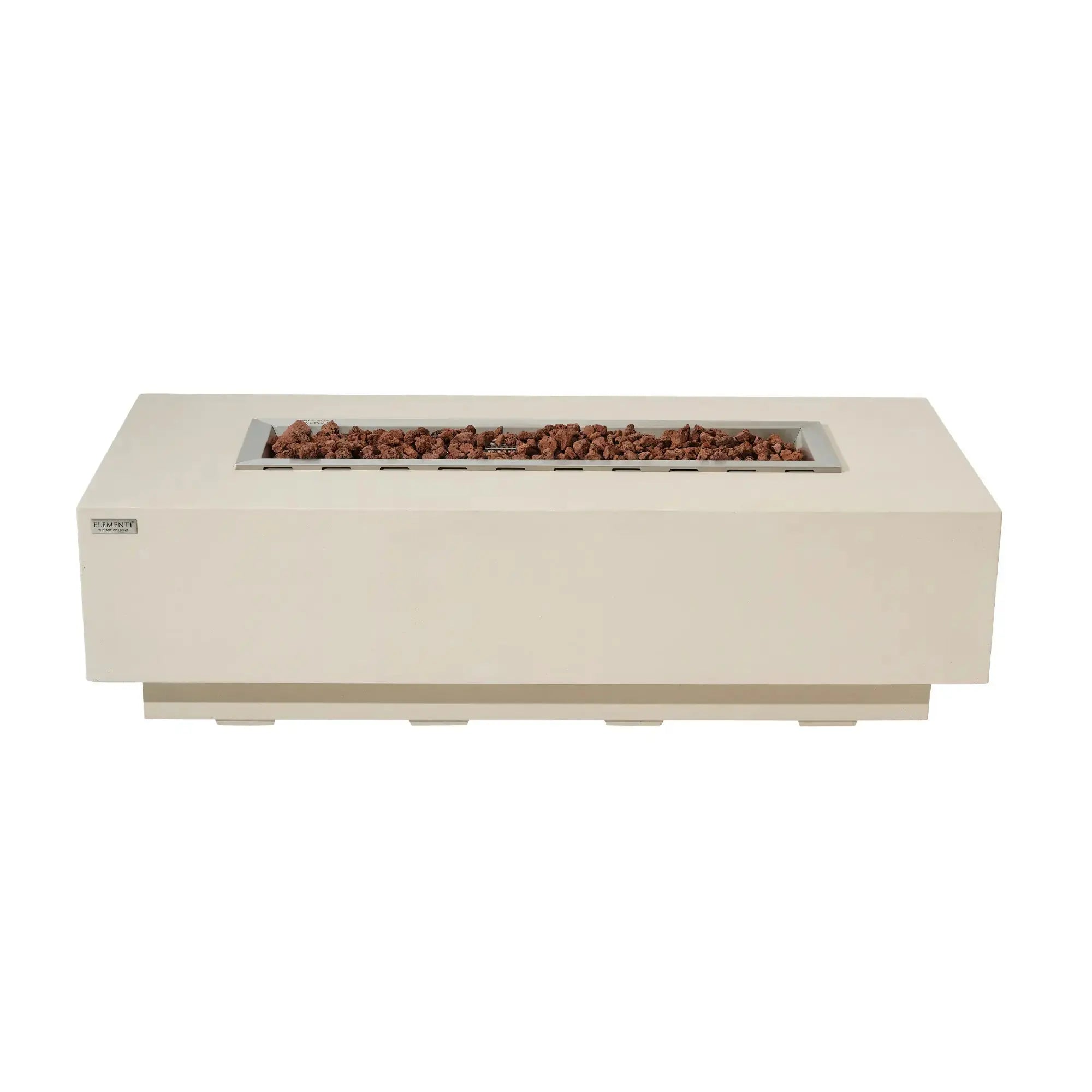 Granville 60″ Rectangular Concrete Gas Fire Table – Elementi Elementi