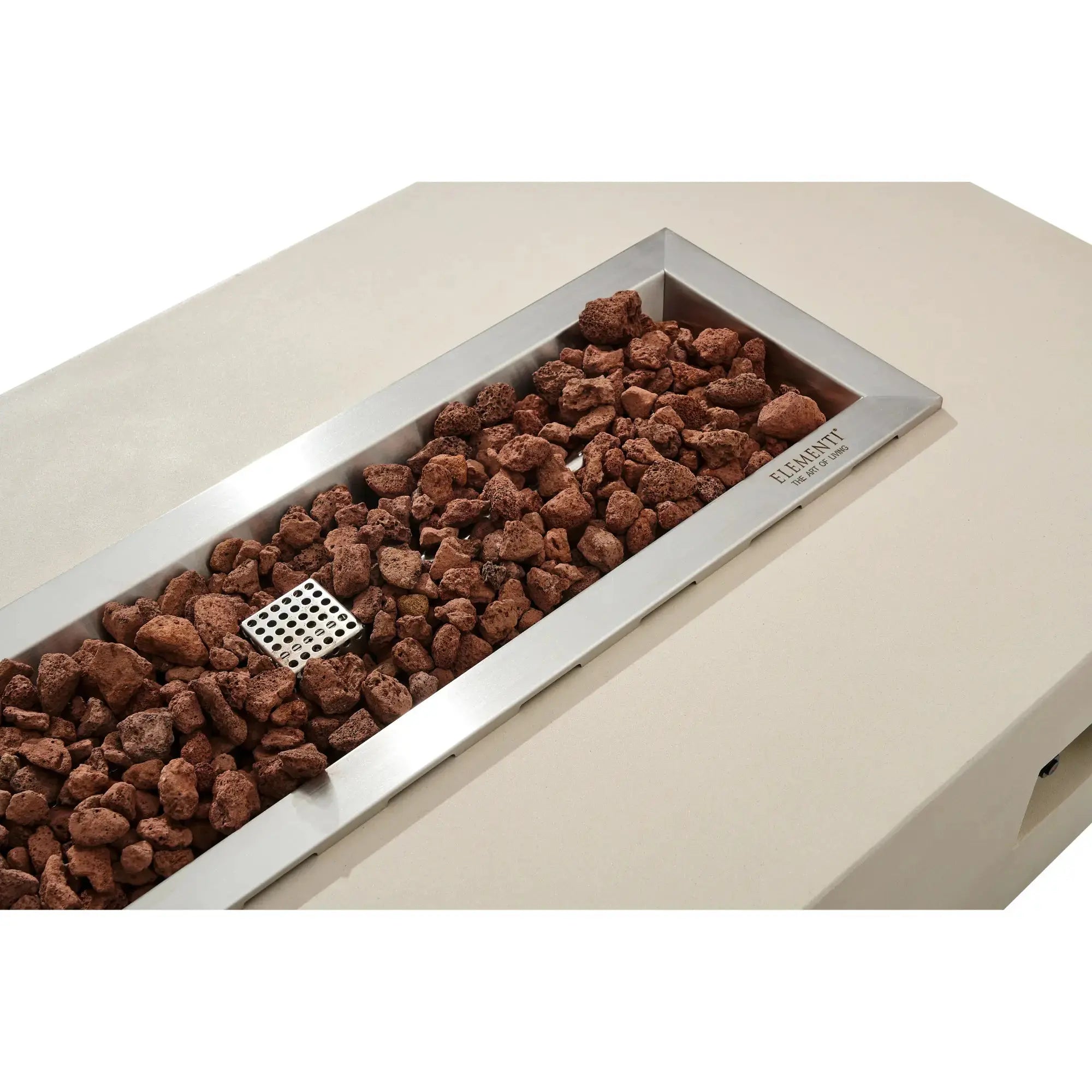 Granville 60″ Rectangular Concrete Gas Fire Table – Elementi Elementi