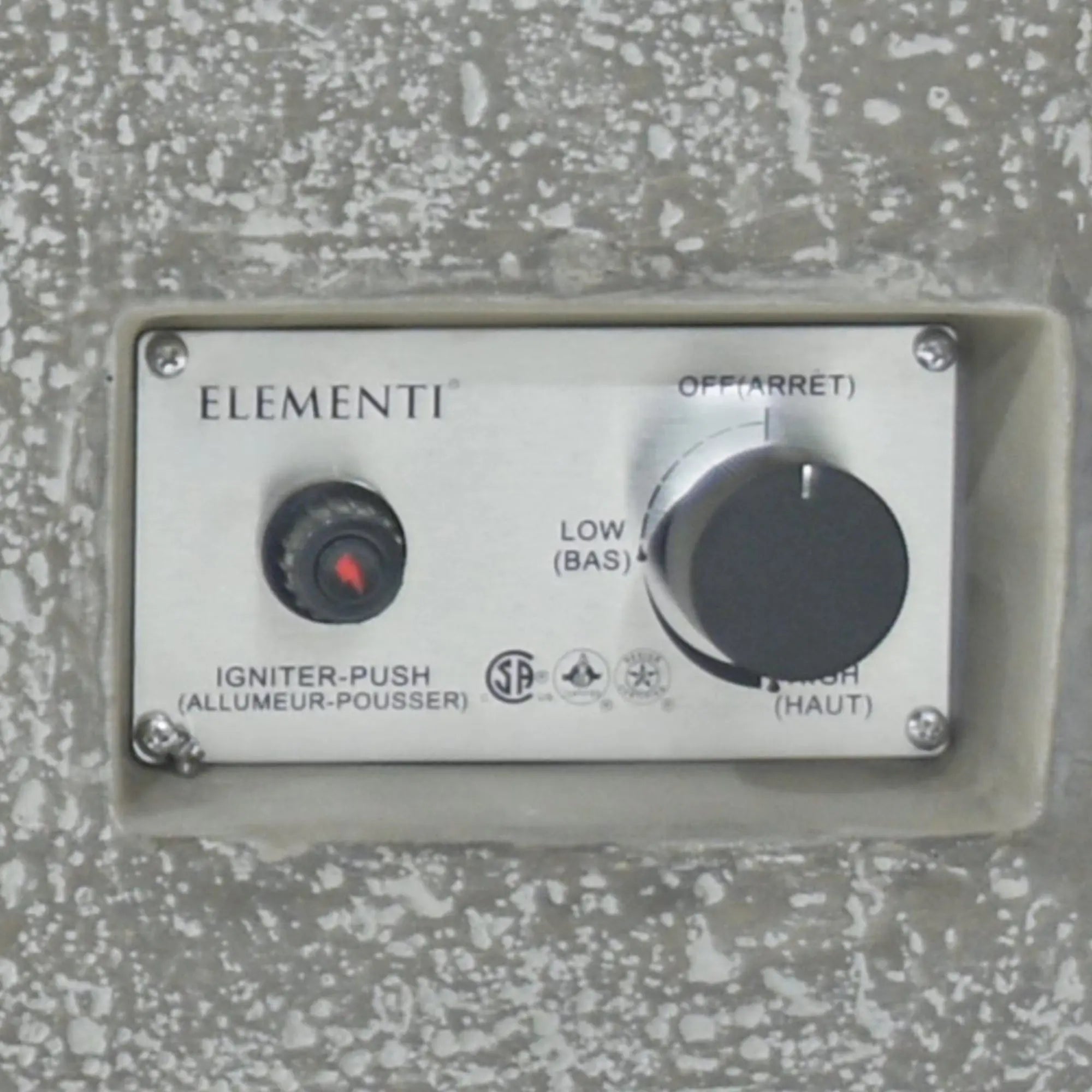 Hampton 56″ Rectangular Concrete Gas Fire Table – Elementi Elementi