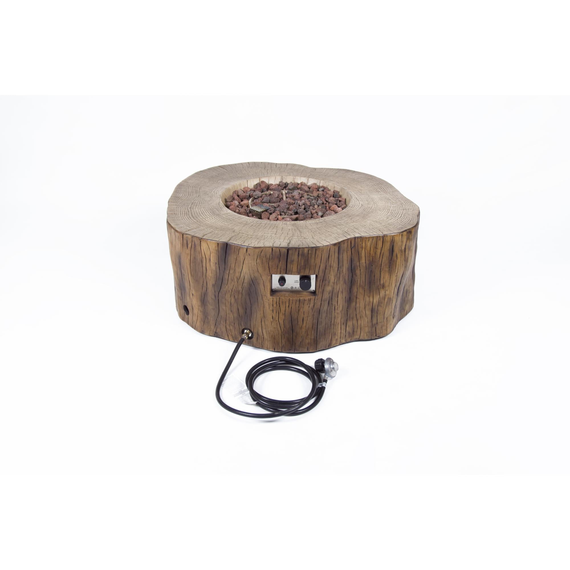 Manchester 42″ Round Concrete Gas Fire Table – Elementi