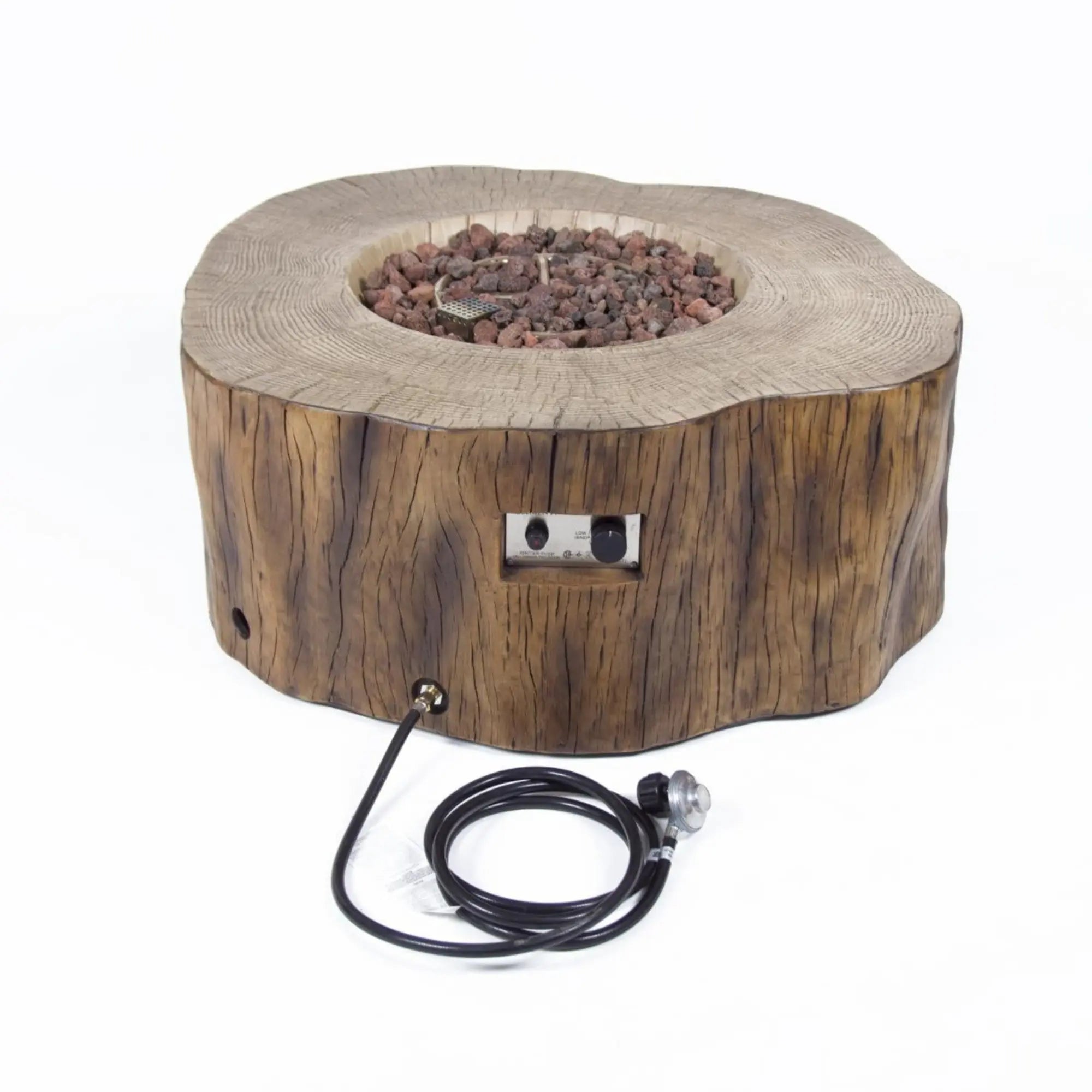 Manchester 42″ Round Concrete Gas Fire Table – Elementi Elementi