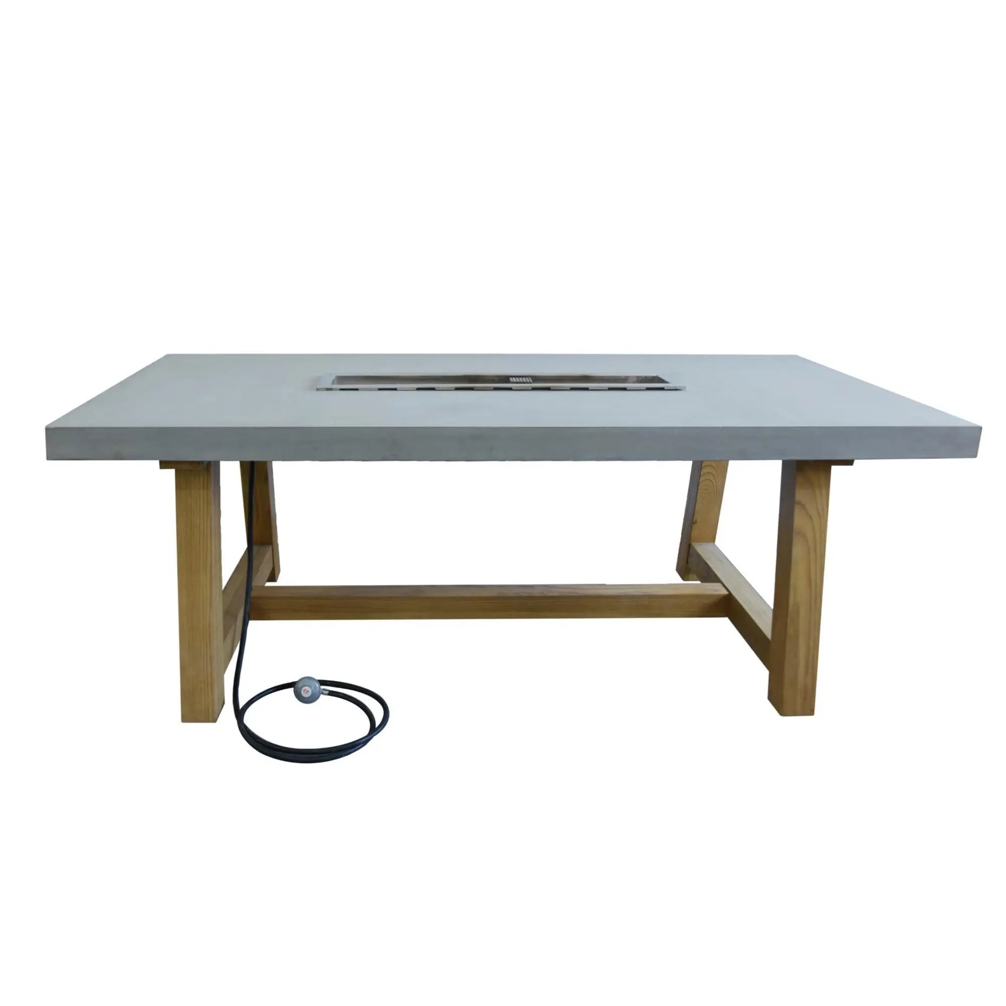Sonoma 83″ Rectangular Concrete Gas Fire & Dining Table – Elementi Elementi