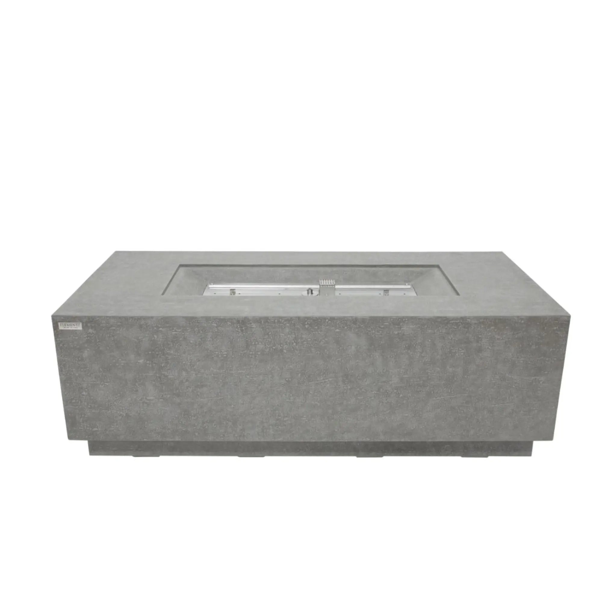 Andes 66″ Rectangular Concrete Liquid Propane Fire Table with Hidden Tank – Elementi Elementi