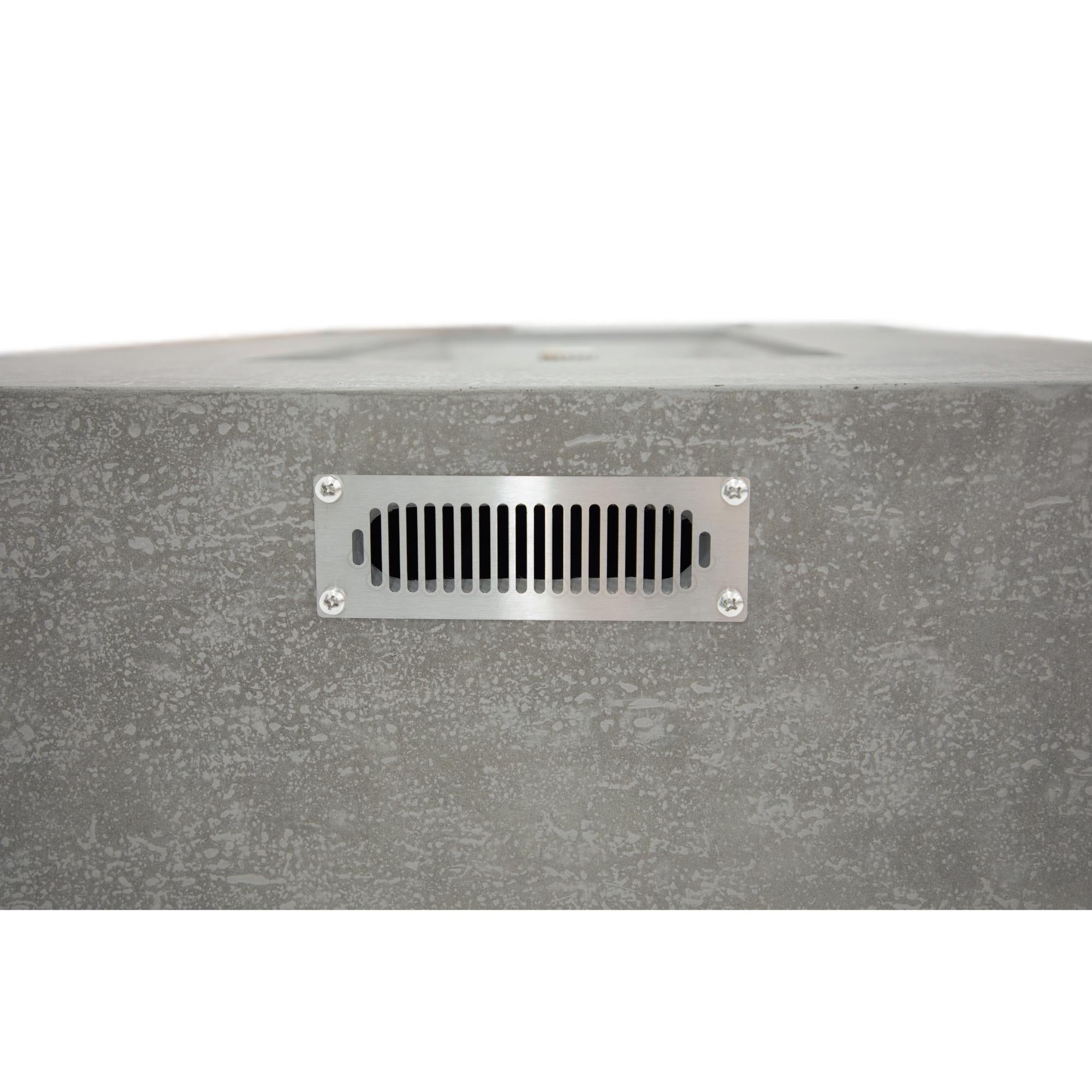 Andes 66″ Rectangular Concrete Liquid Propane Fire Table with Hidden Tank – Elementi