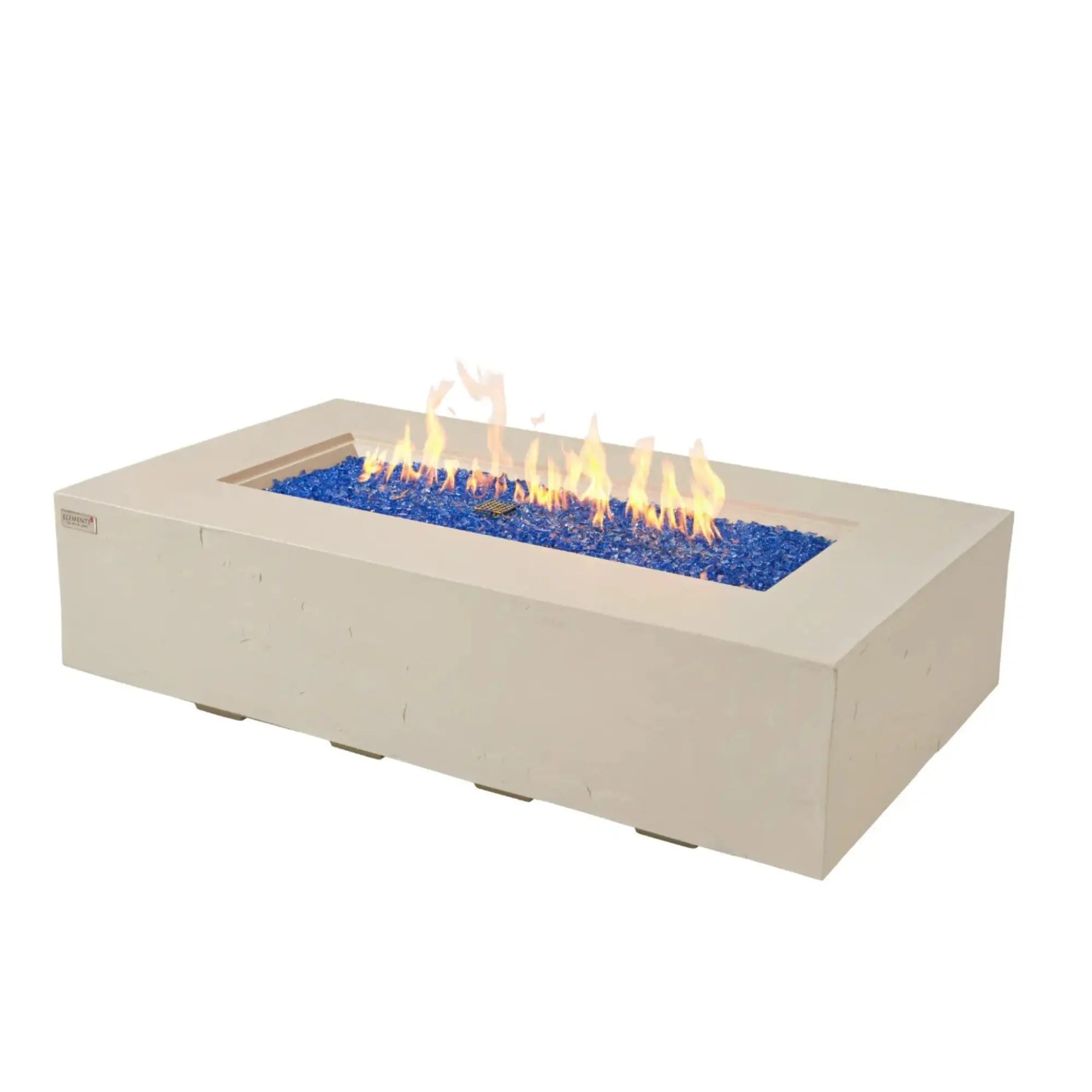 Cape Town 56″ Rectangular Concrete Gas Fire Table – Elementi Plus Elementi