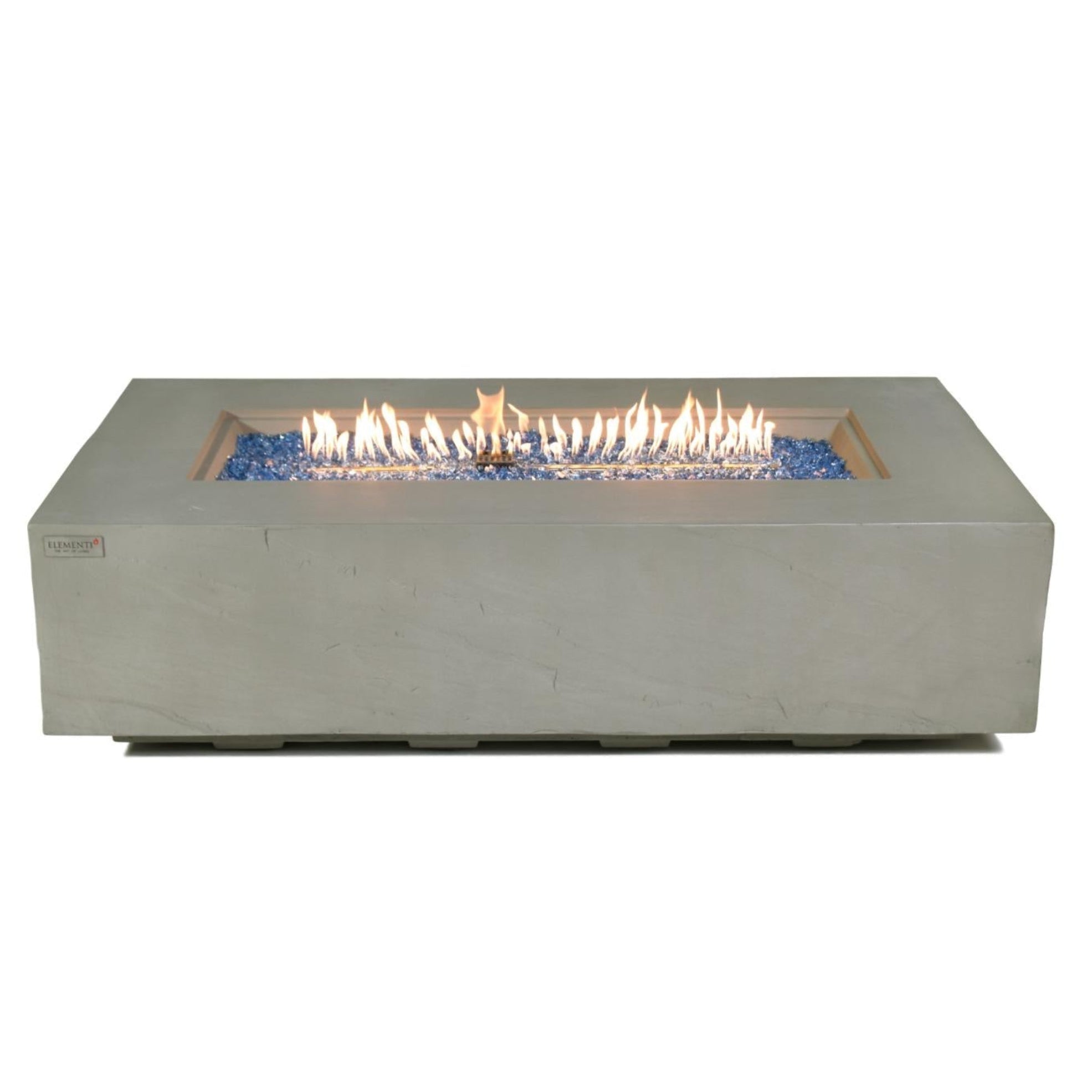 Meteora 56″ Rectangular Concrete Gas Fire Table – Elementi Plus