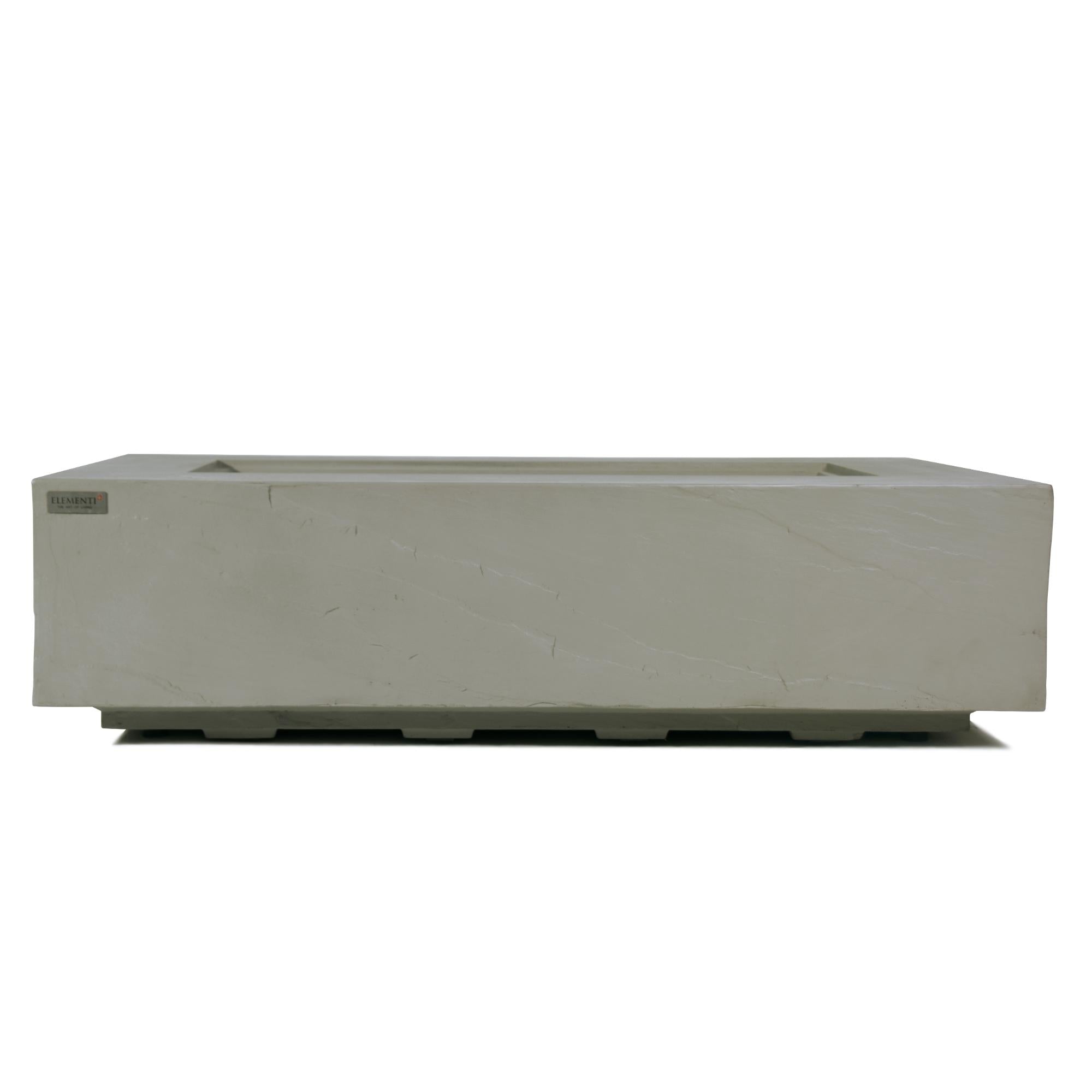 Meteora 56″ Rectangular Concrete Gas Fire Table – Elementi Plus