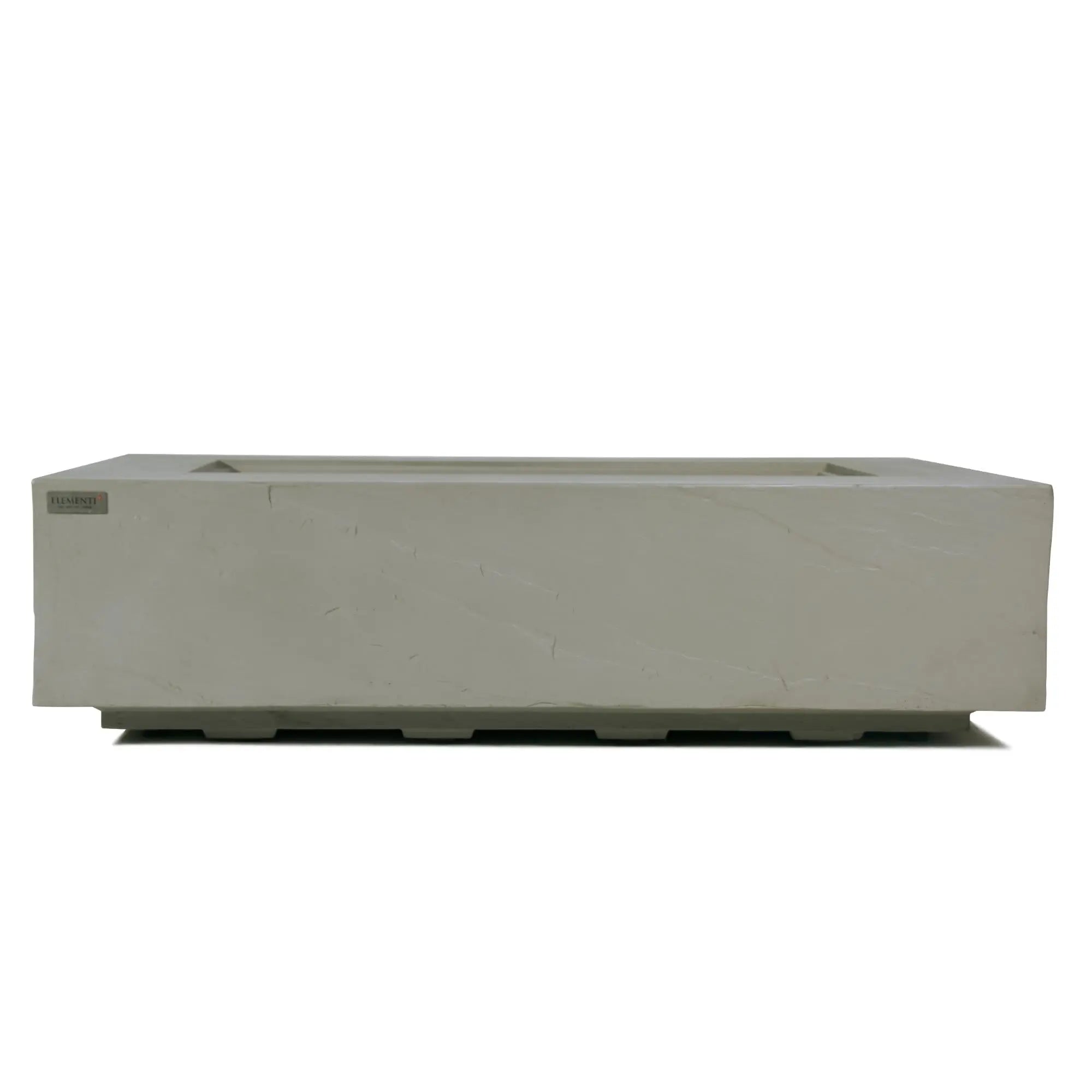 Meteora 56″ Rectangular Concrete Gas Fire Table – Elementi Plus Elementi