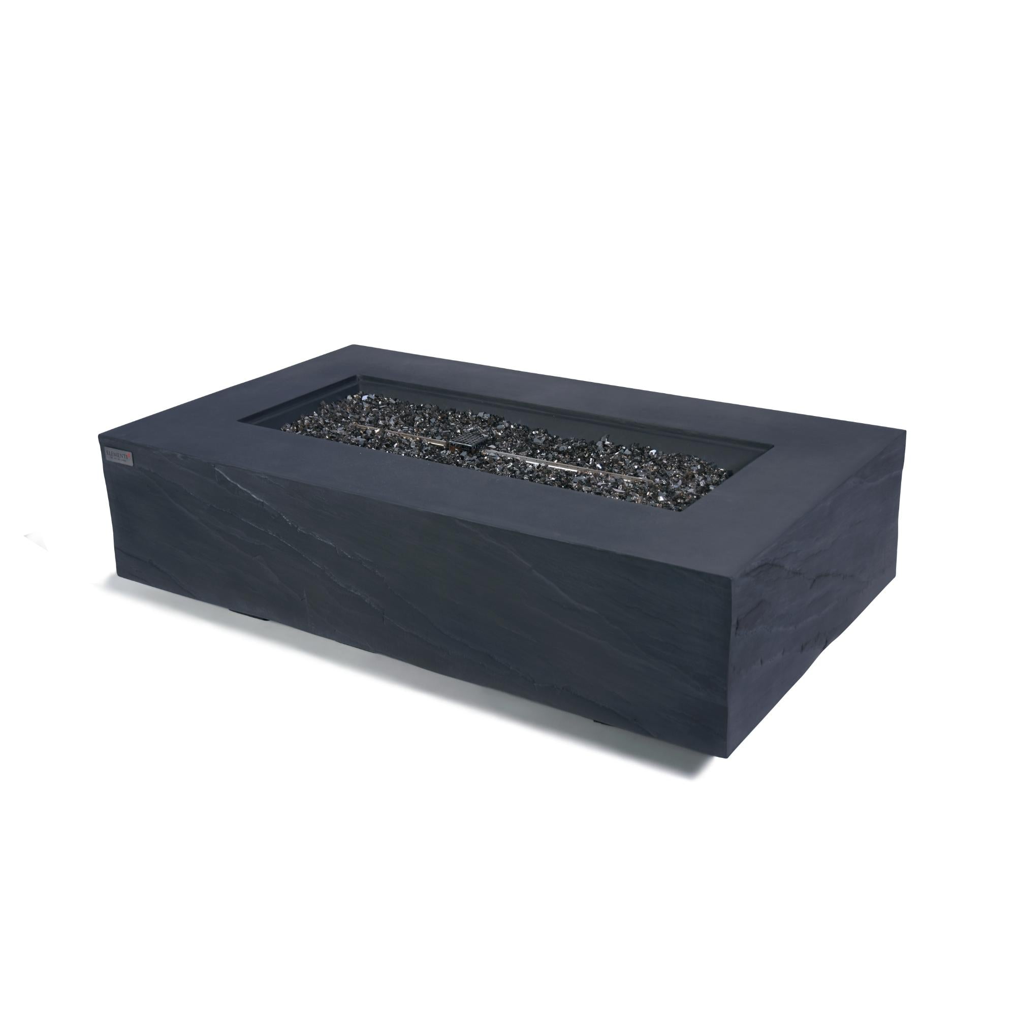 Cape Town 56″ Rectangular Concrete Gas Fire Table – Elementi Plus
