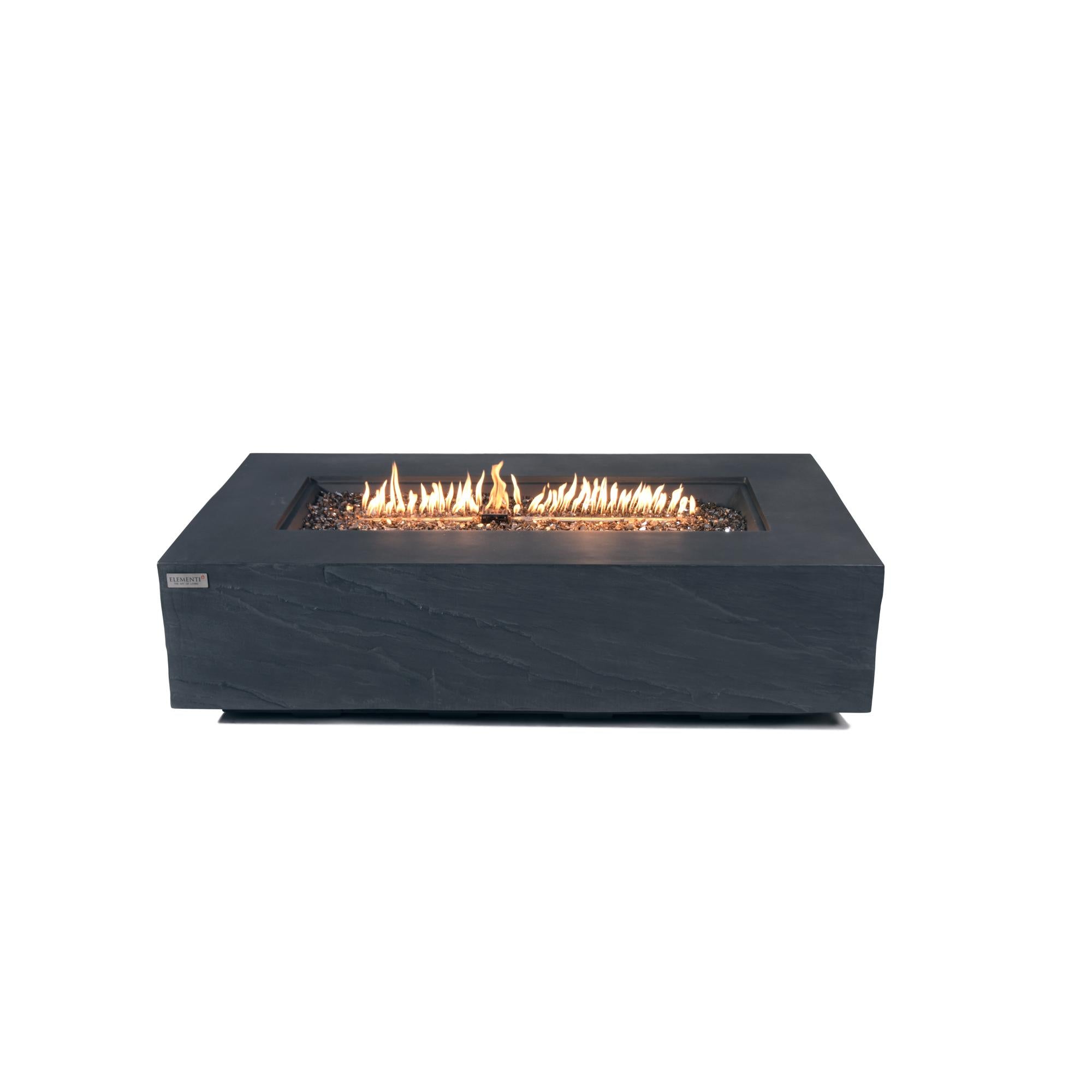 Cape Town 56″ Rectangular Concrete Gas Fire Table – Elementi Plus
