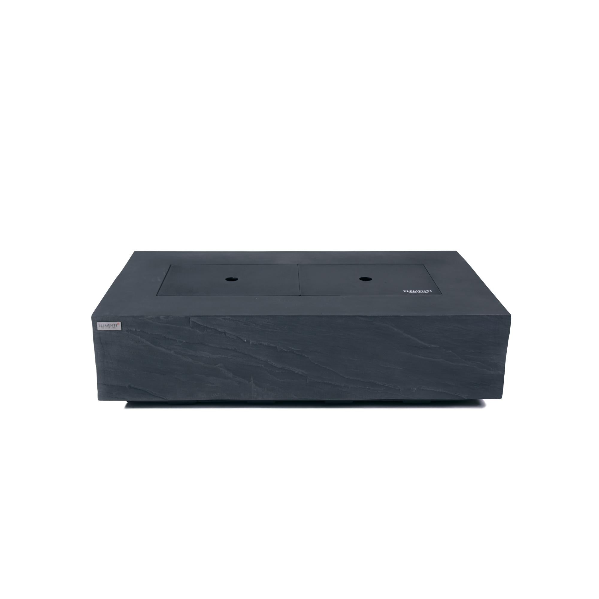 Cape Town 56″ Rectangular Concrete Gas Fire Table – Elementi Plus