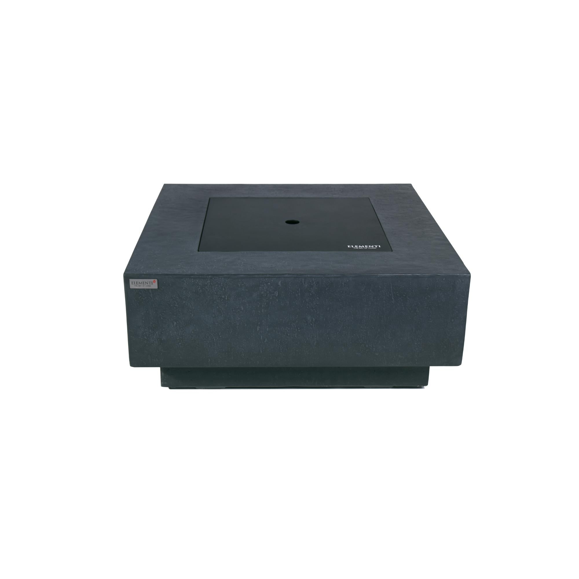 Bergen 40″ Square Concrete Gas Fire Table – Elementi Plus