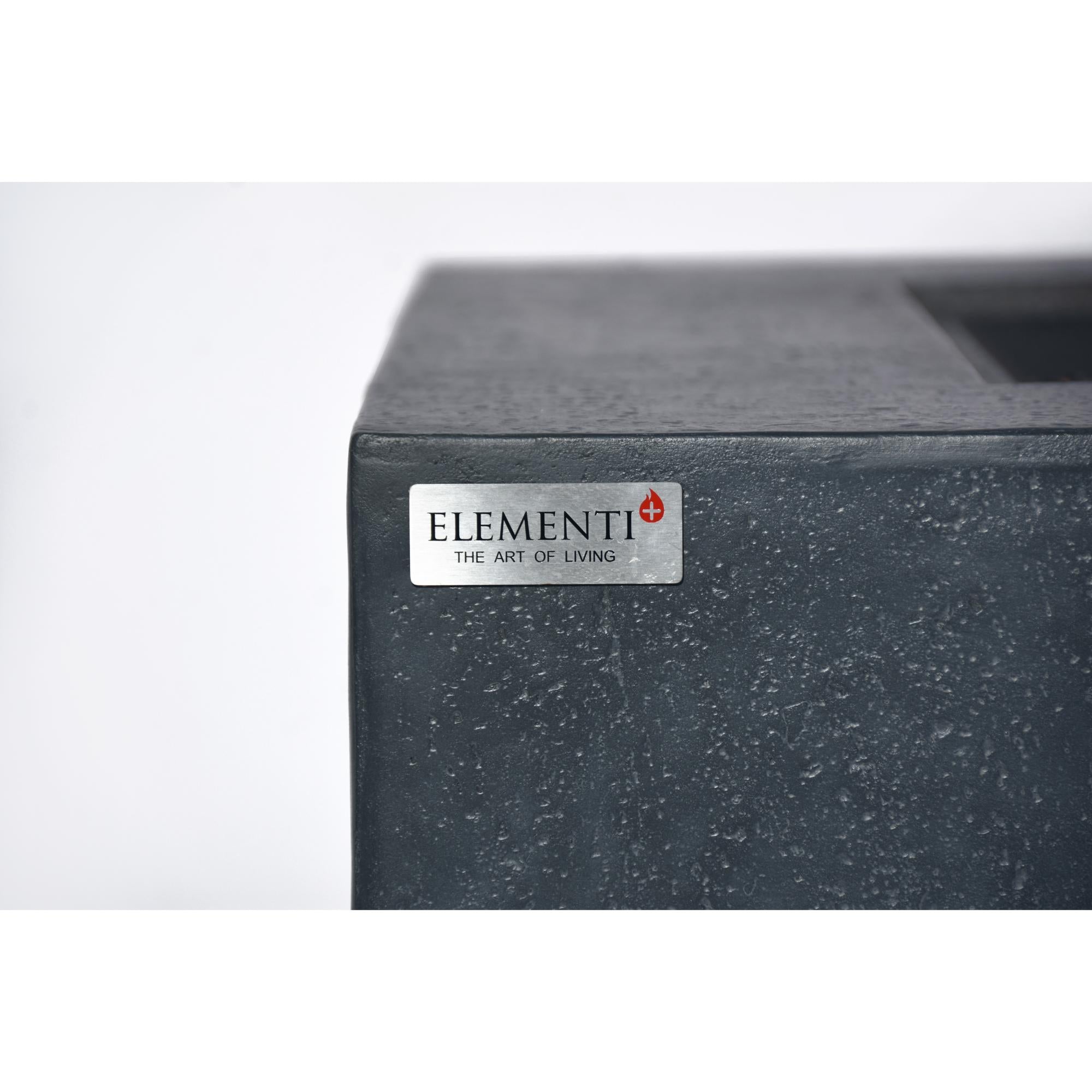 Bergen 40″ Square Concrete Gas Fire Table – Elementi Plus