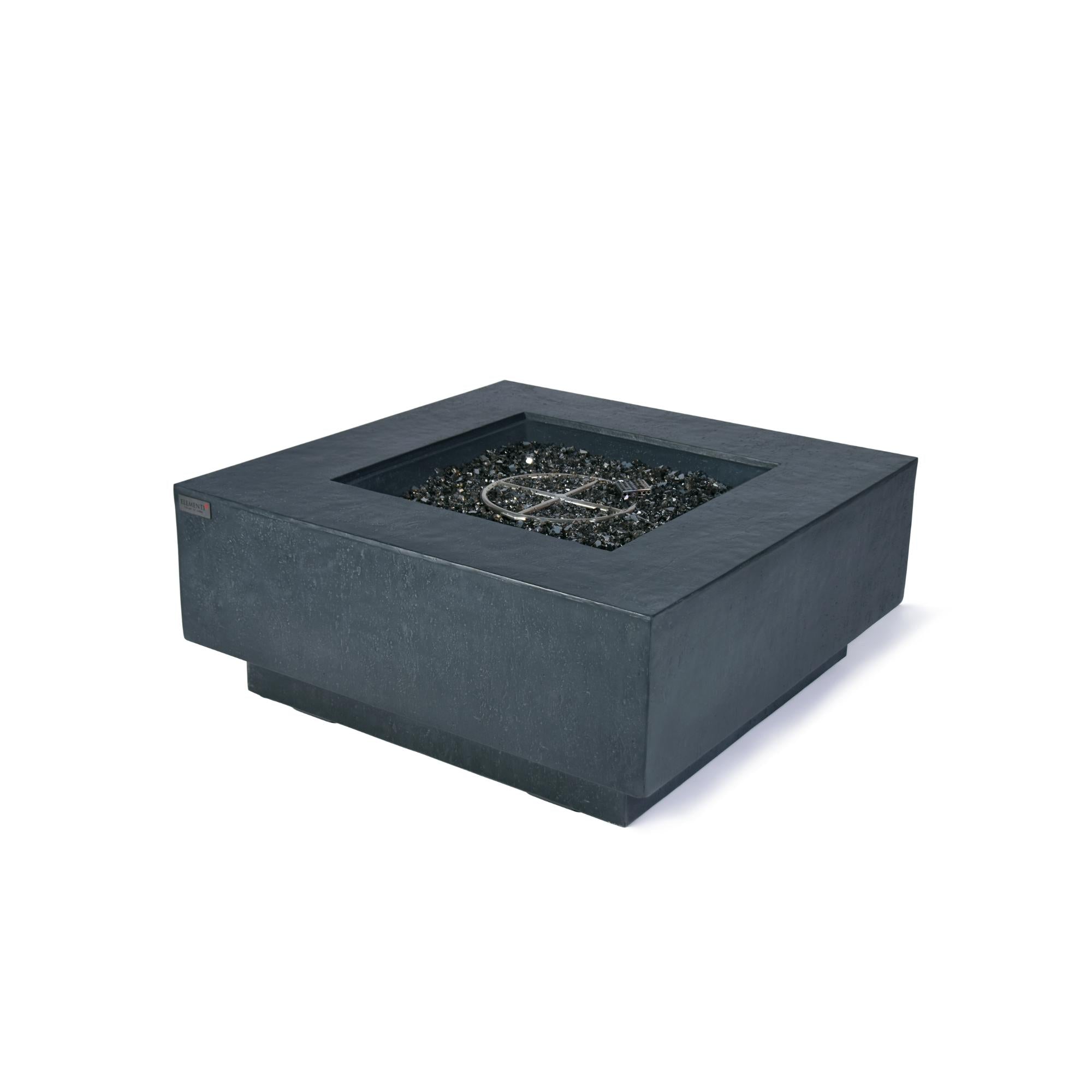 Bergen 40″ Square Concrete Gas Fire Table – Elementi Plus
