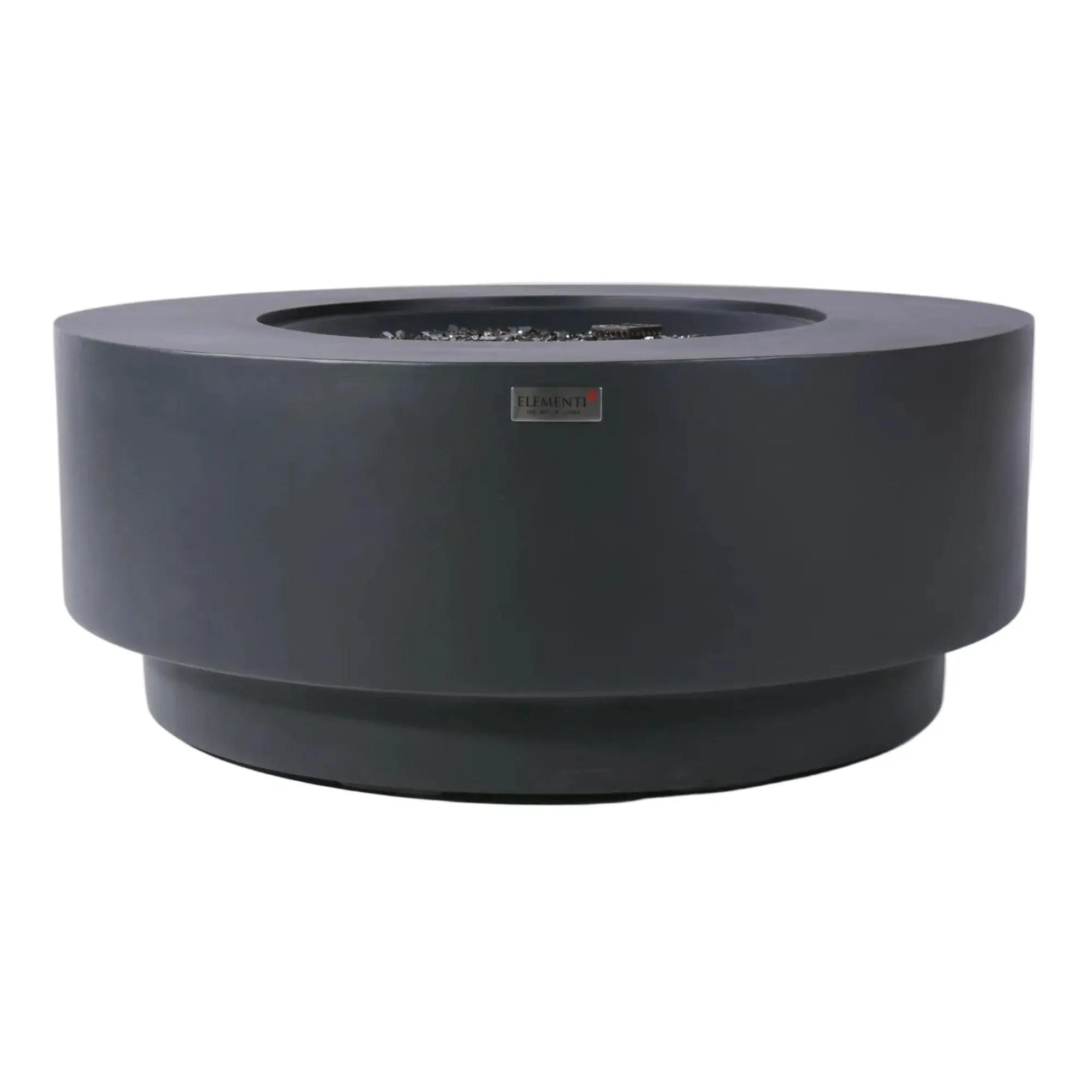 Nimes 41″ Round Concrete Gas Fire Table – Elementi Plus Elementi