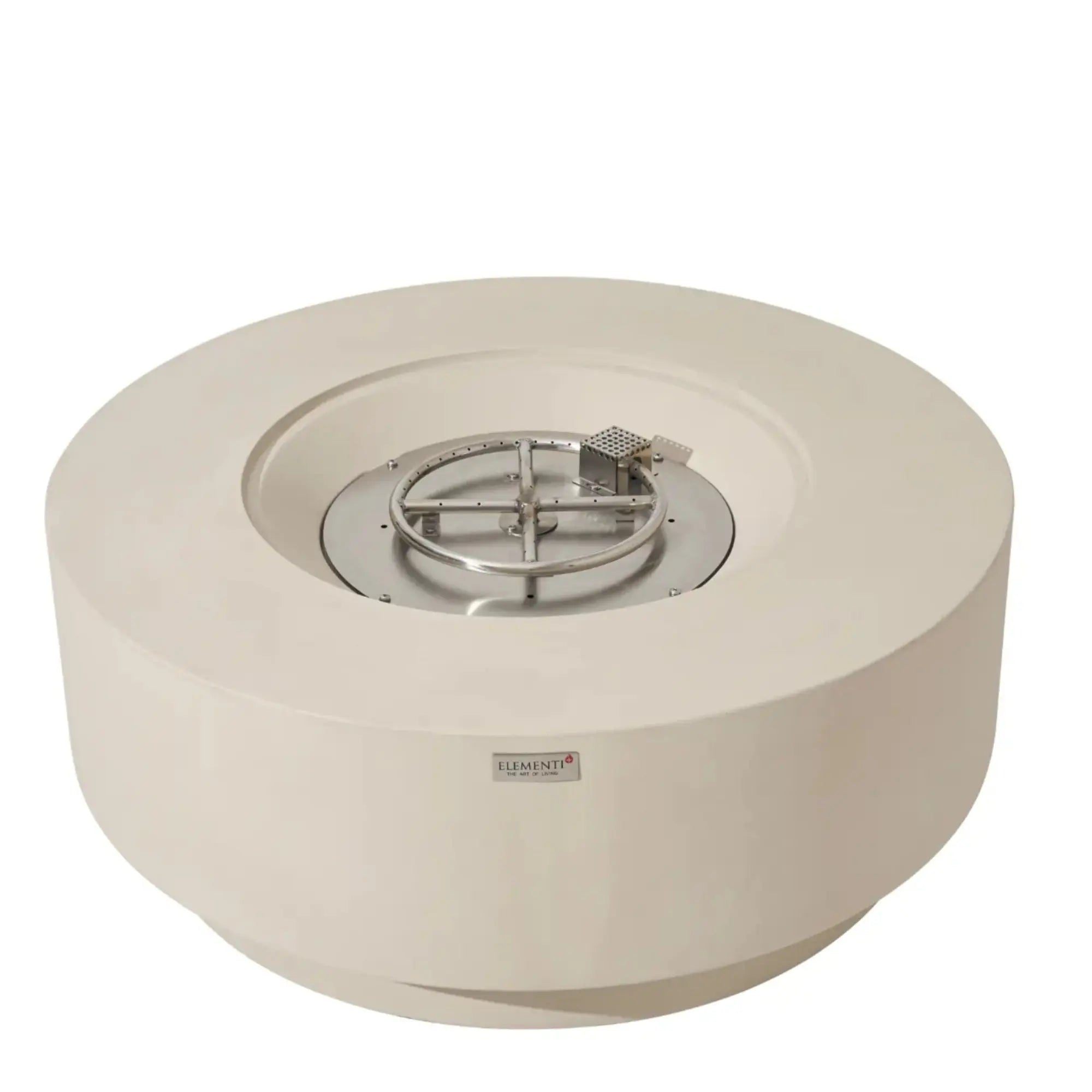 Nimes 41″ Round Concrete Gas Fire Table – Elementi Plus Elementi
